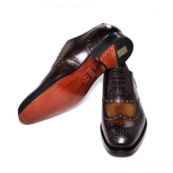 H and H Oxford Lace Up Shoes - Cognac