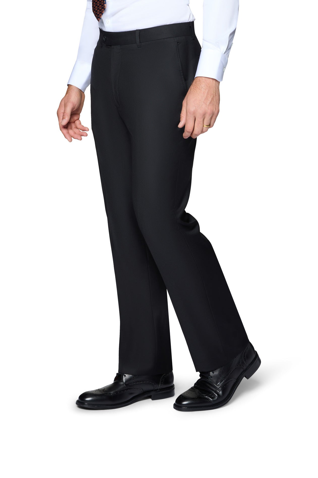 Bergamo Elegant Wool Suit - Black