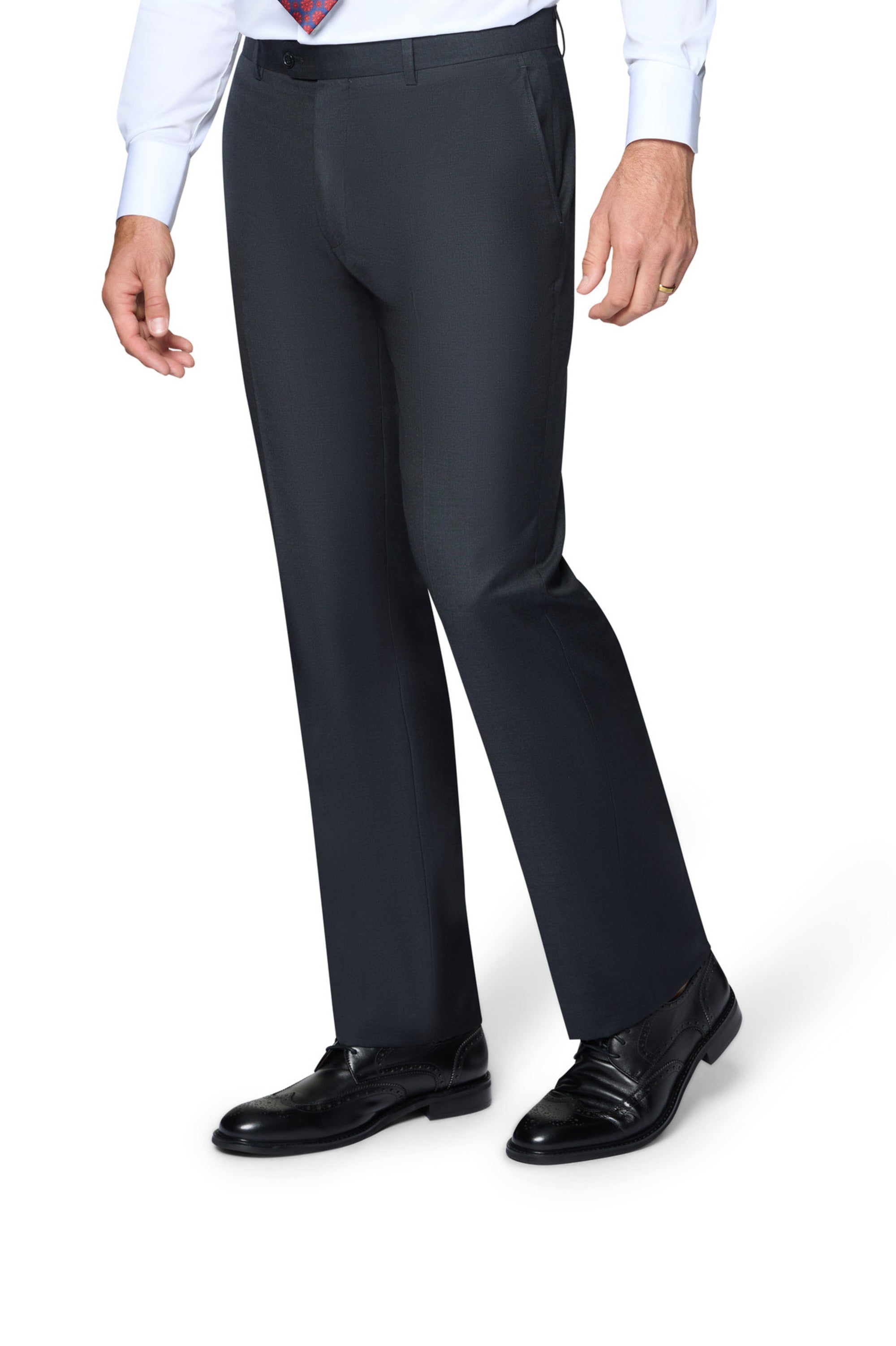 Bergamo Elegant Wool Suit - Charcoal