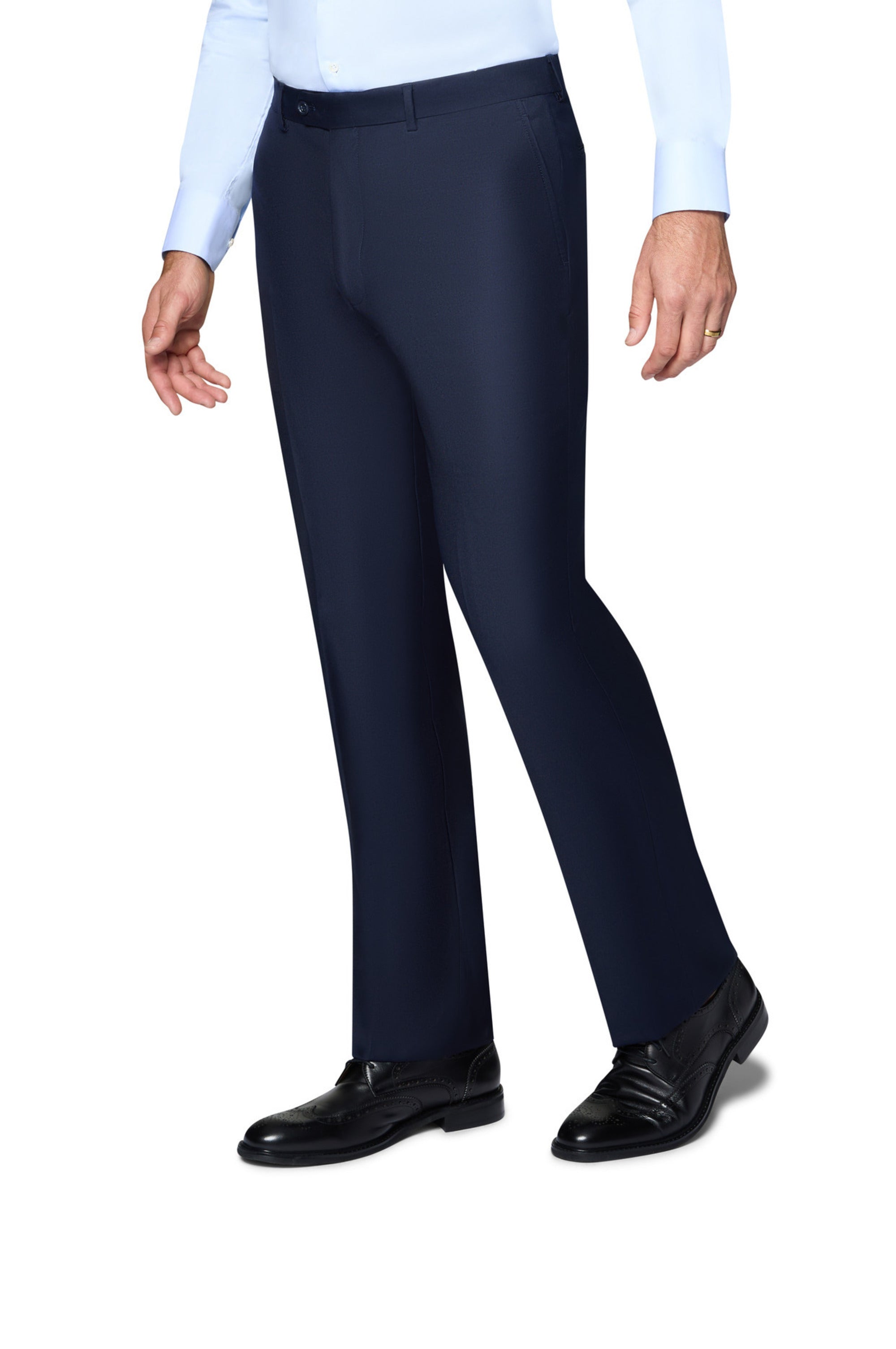 Bergamo Elegant Wool Suit - Navy