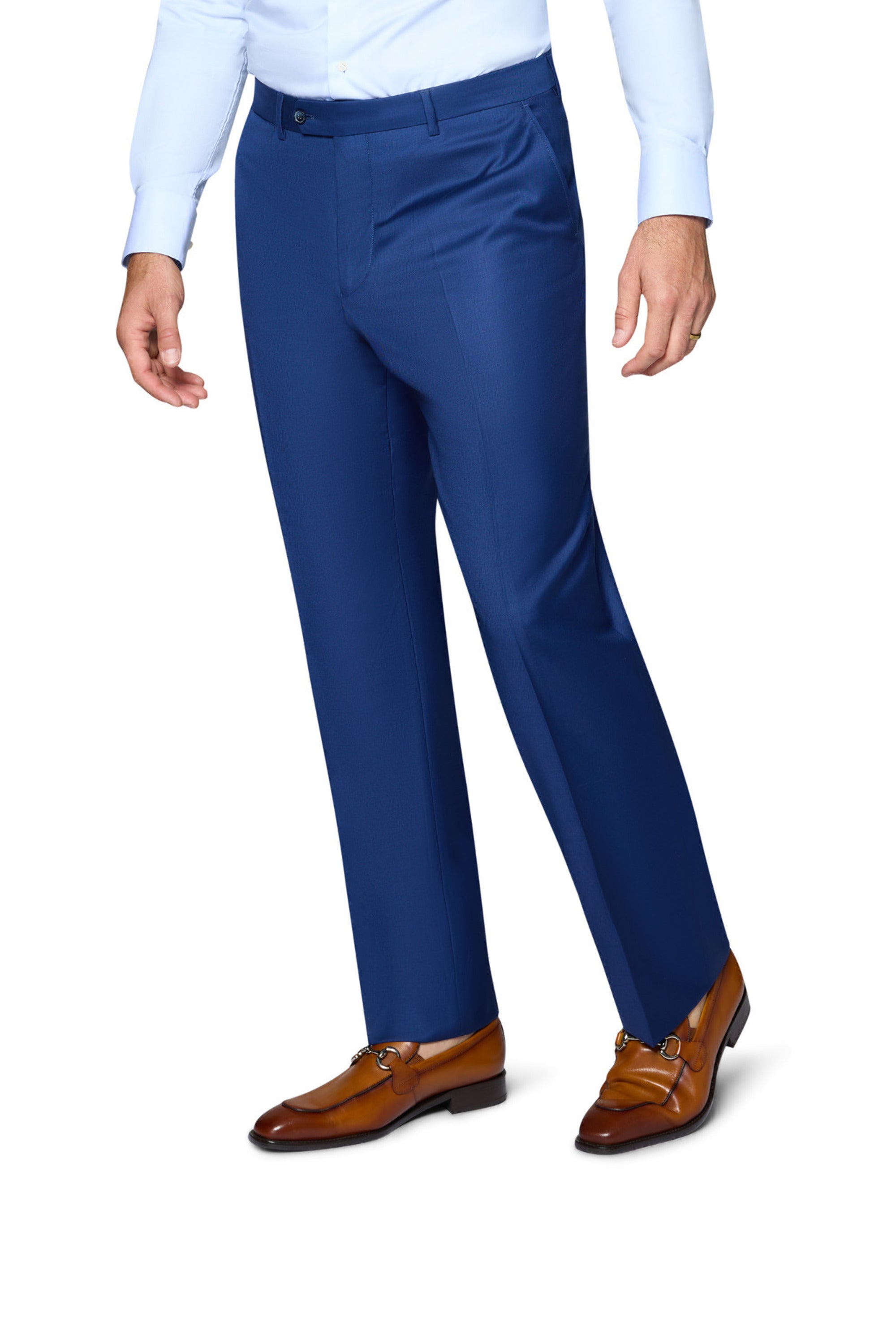 Bergamo Elegant Wool Suit - New Blue