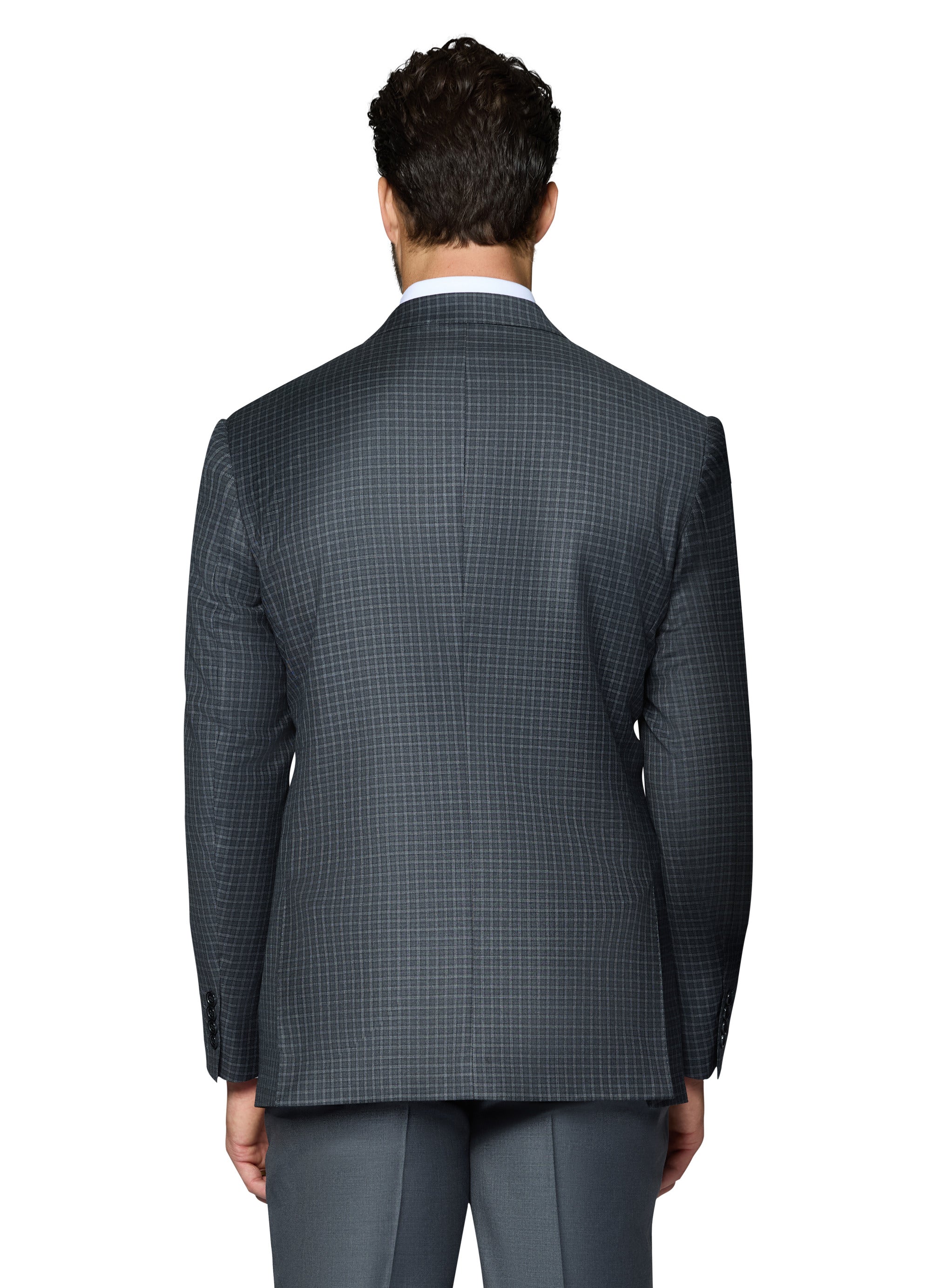 Bergamo Elegant Wool Sport Coat Modern Fit - Charcoal