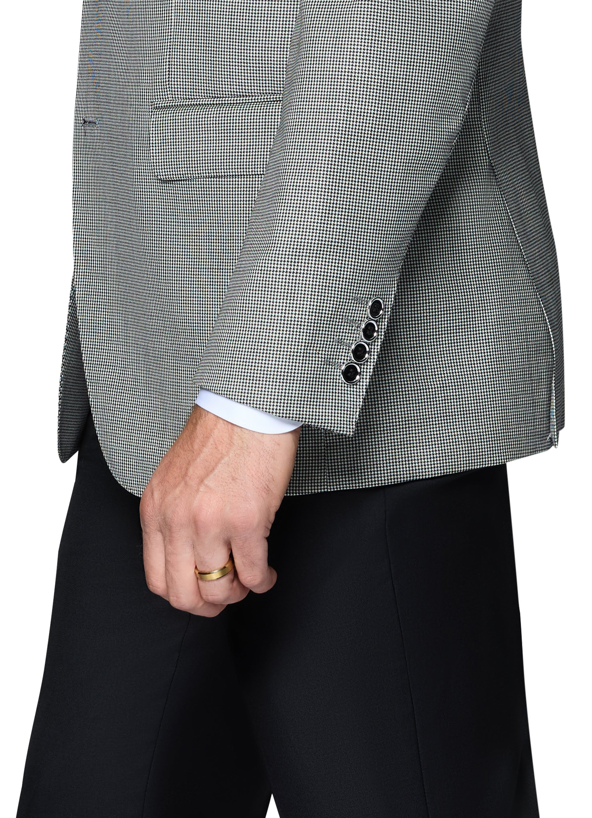 Bergamo Elegant Wool Blazer Modern Fit - Grey