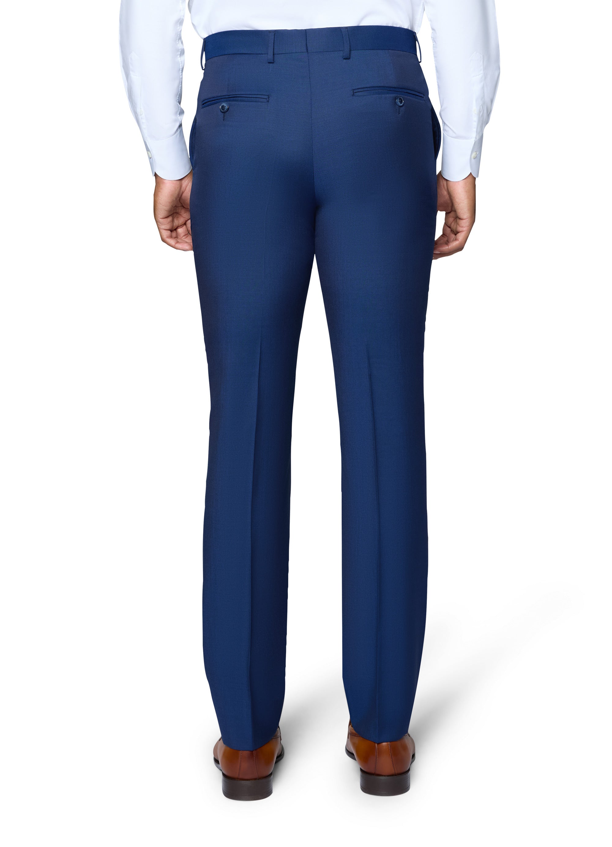 Bergamo Elegant - Reda | Slim 2-Piece Notch Solid New Blue Suit