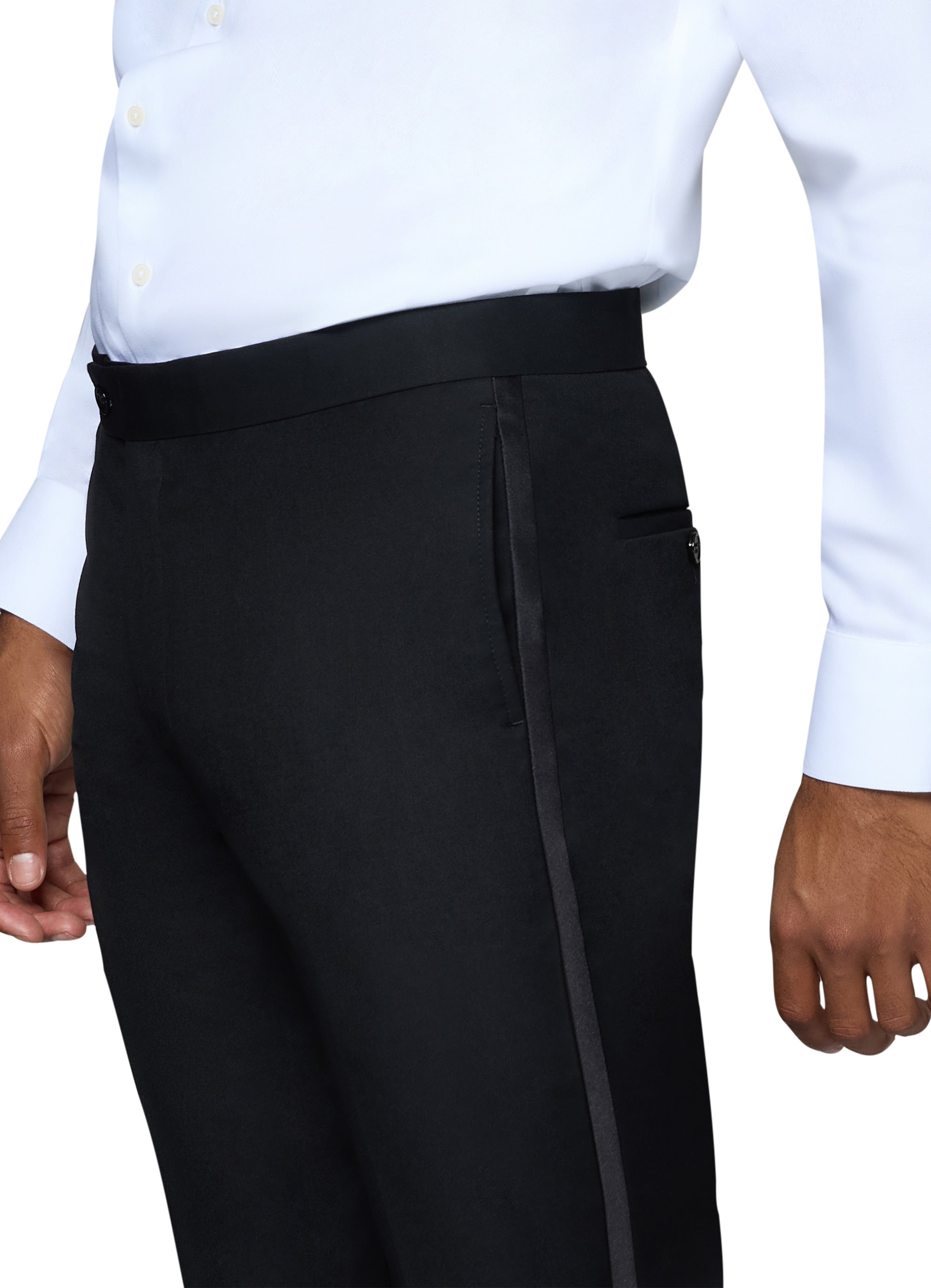 Bergamo Orange Solid Black Shawl Tuxedo Modern Fit