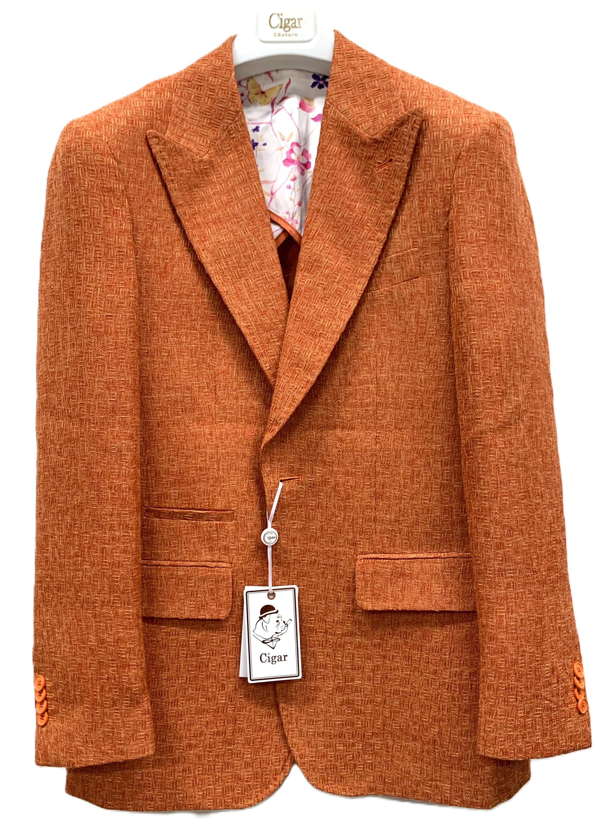 Bergamo Elegant J-6072 Sport Coat - Orange