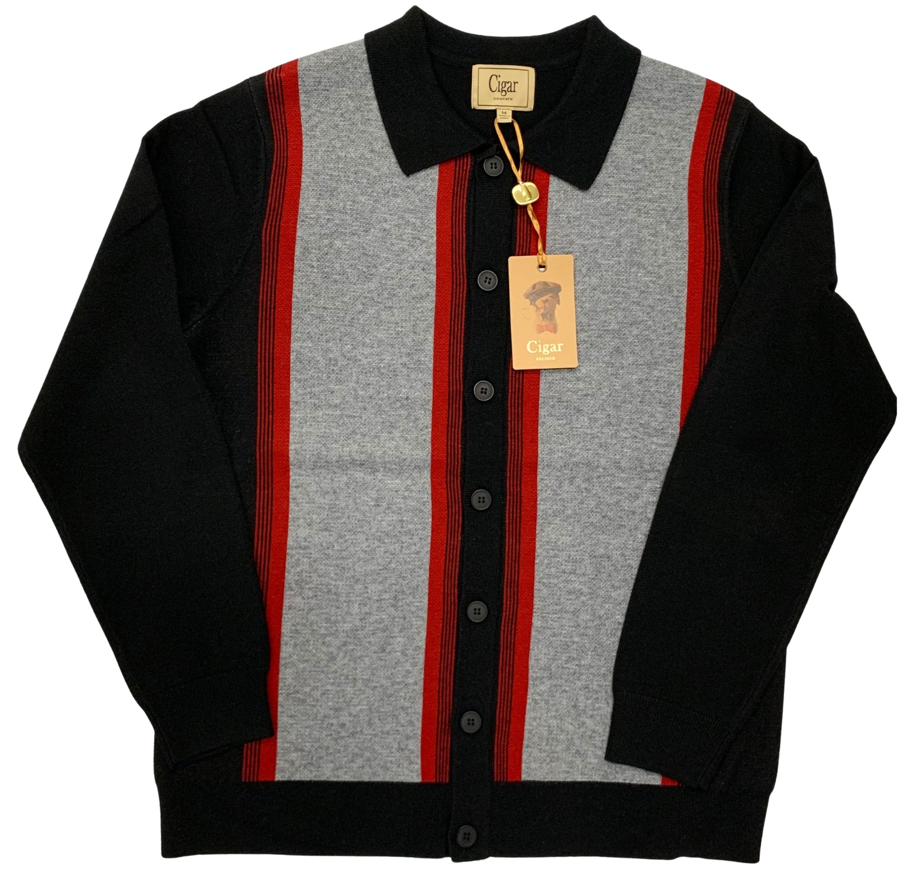 Bergamo Elegant KS-362 VANGO Sweater - Black