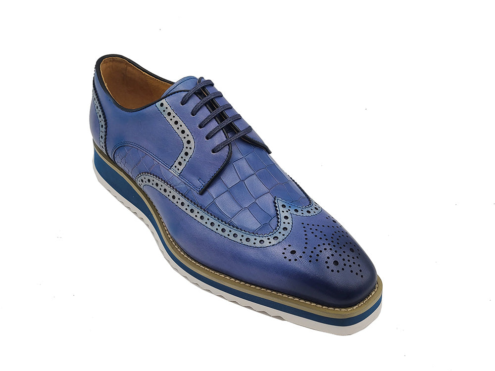Carrucci KS515-35 Gorgeous Lace-up Oxford - Blue