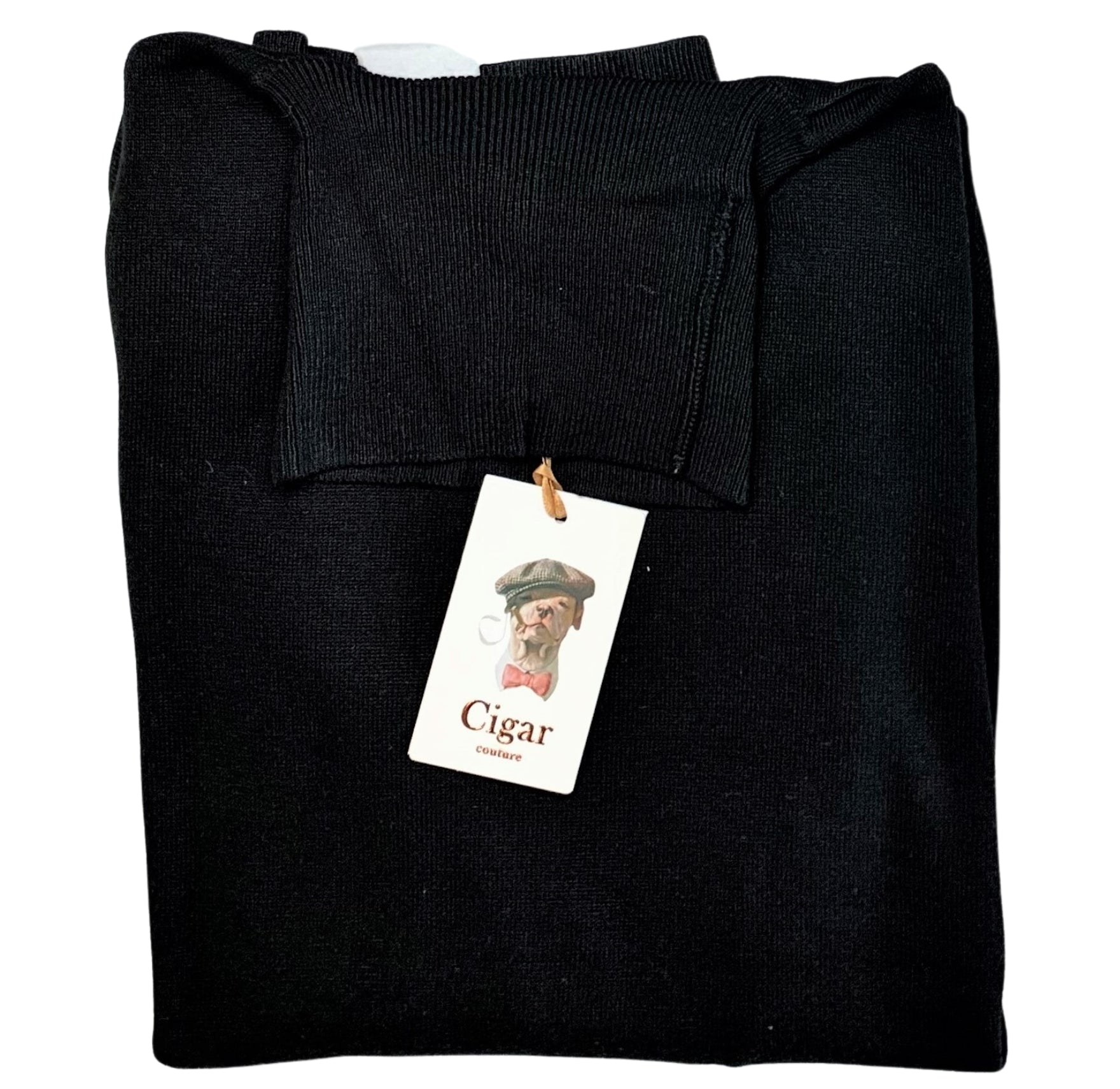 Bergamo Elegant T-178 Turtle Neck Sweater - Black