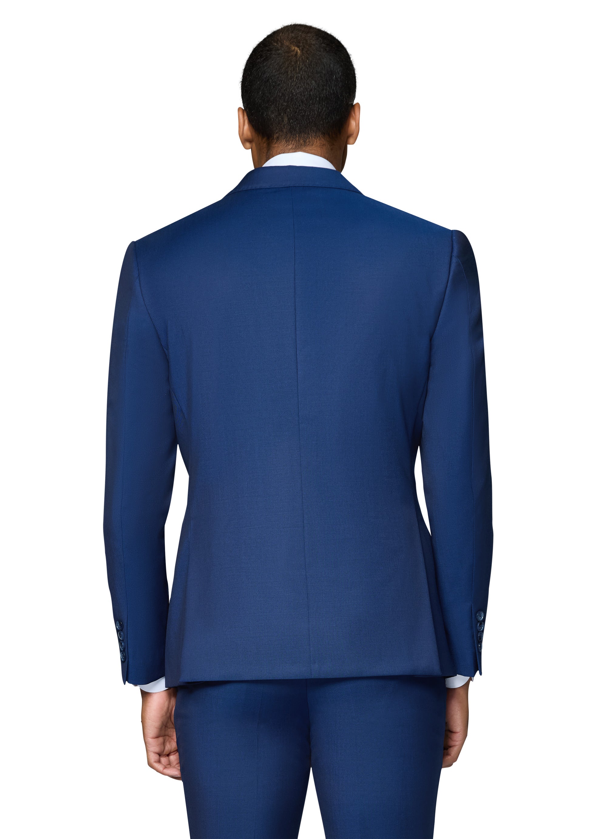 Bergamo Elegant - Reda | Modern 2-Piece Notch Solid New Blue Suit