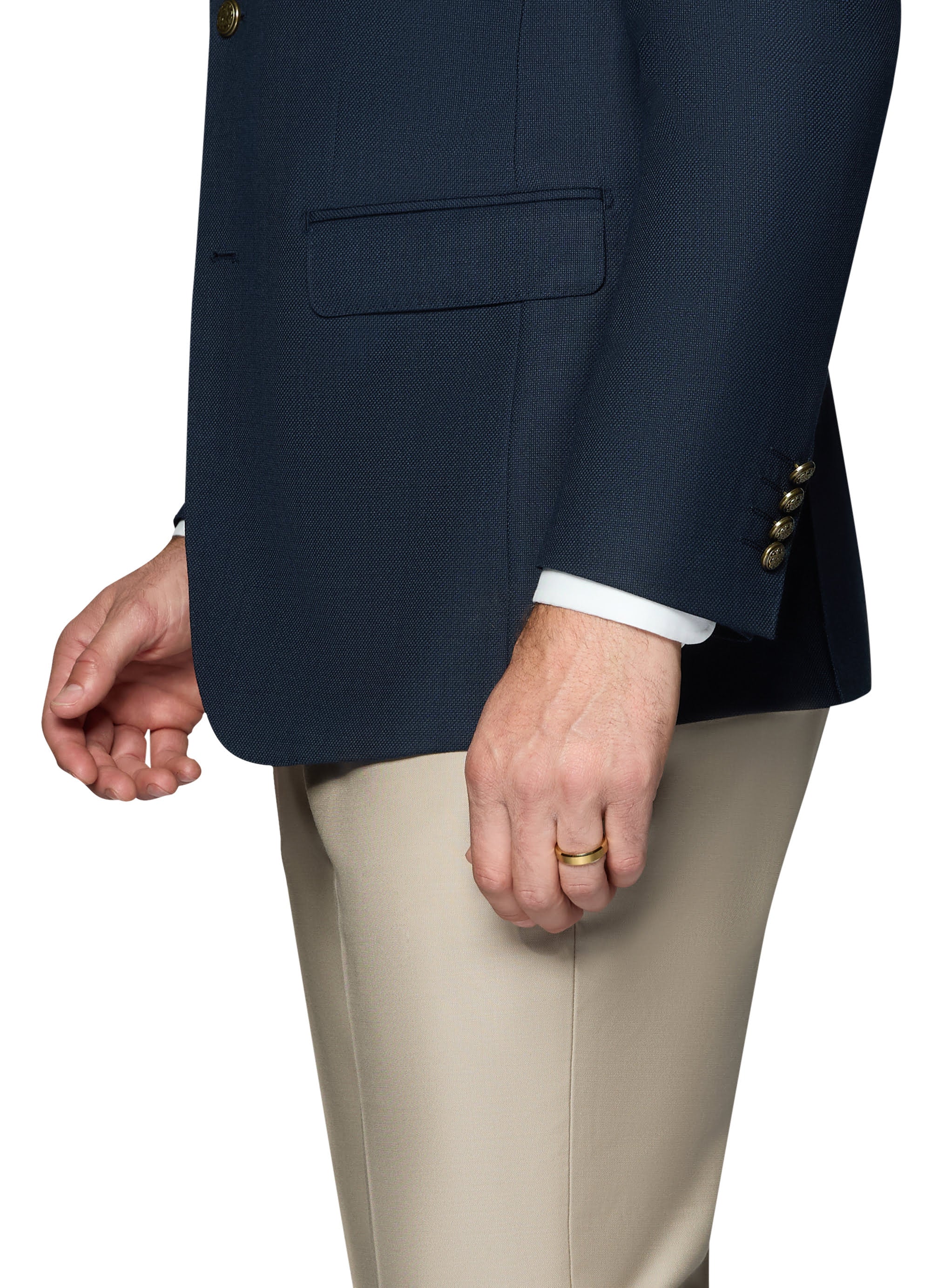 Bergamo Elegant Wool Blazer Modern Fit - Navy