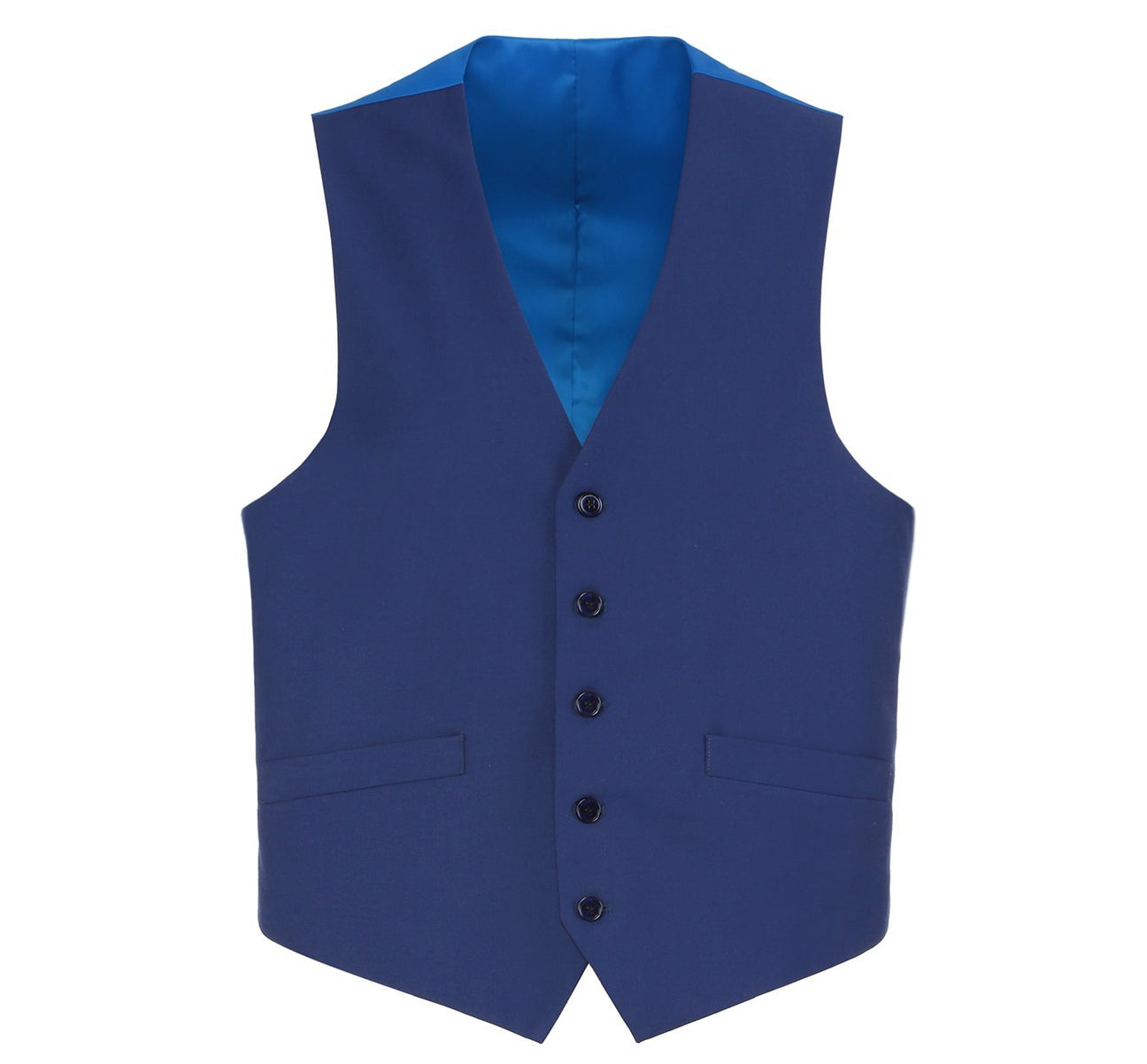 Renoir 201-20 Men's Classic Fit Suit Separate Vest - Royal Blue