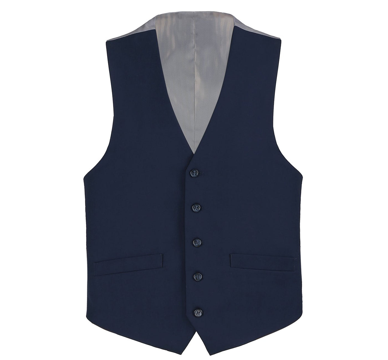 Renoir 201-19 Men's Classic Fit Suit Separate Vest - Navy