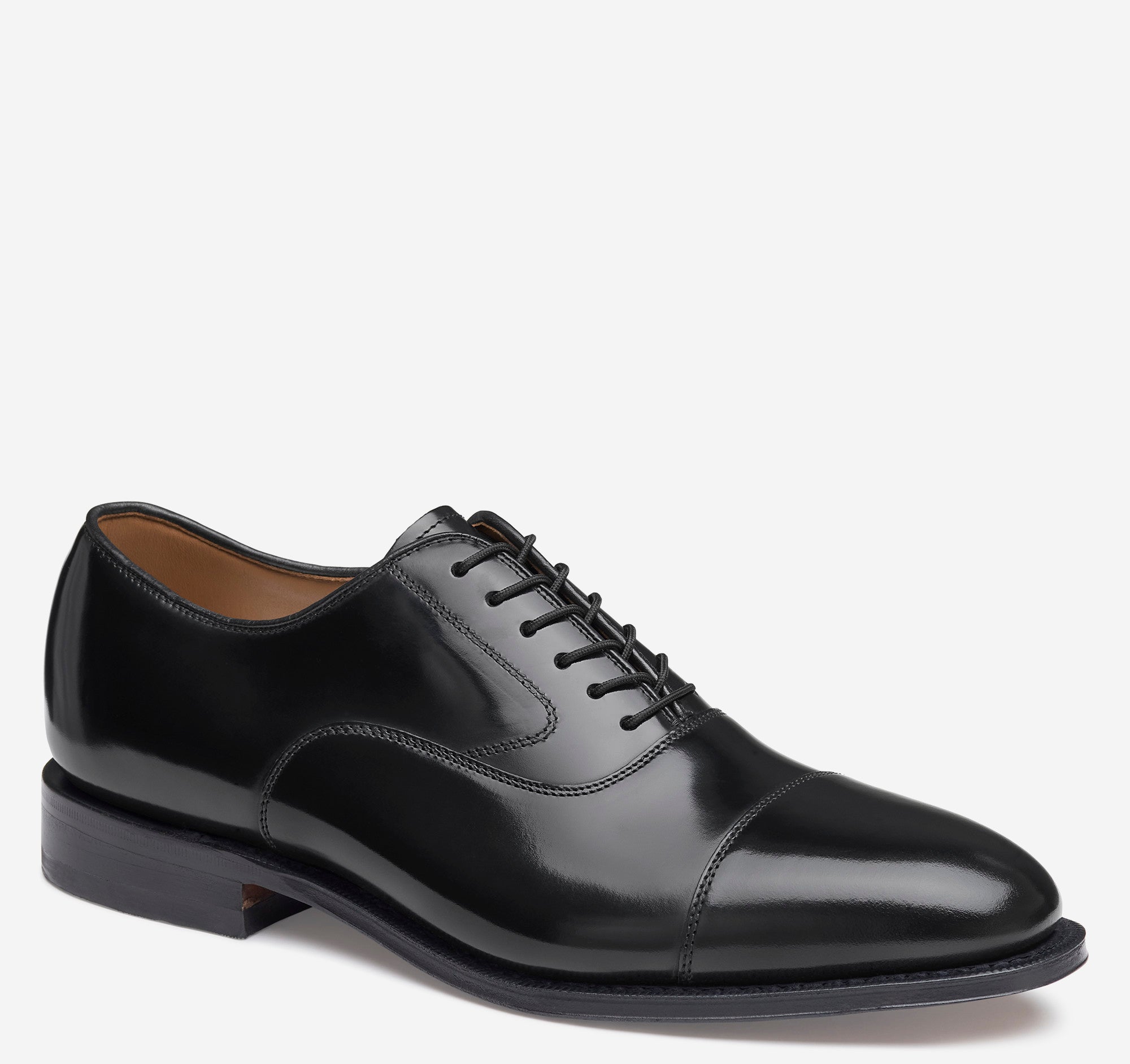 Melton Cap Toe Shoes - Black