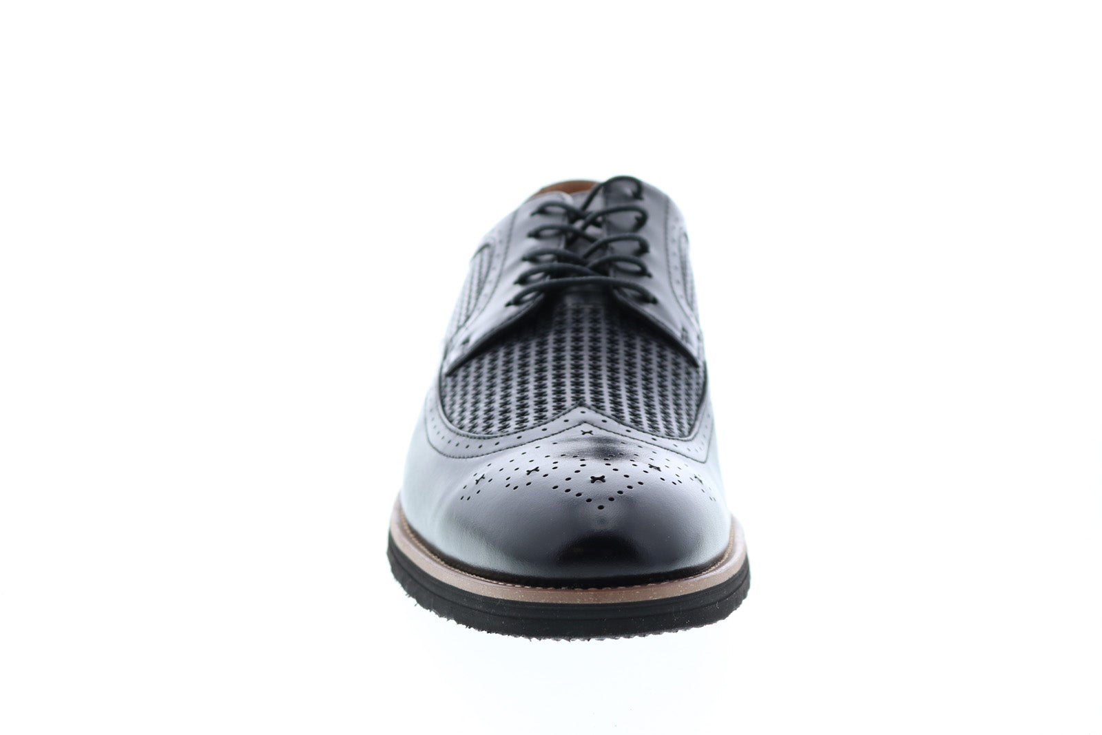 Stacy Adams Emile Leather Wingtip Oxfords Shoes - Black