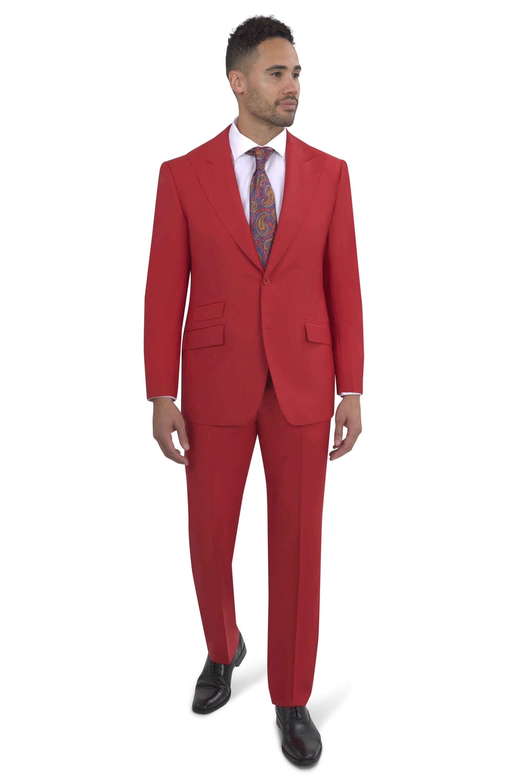 BERGAMO ELEGANT - Red Modern Fit Suit 10153.004PK