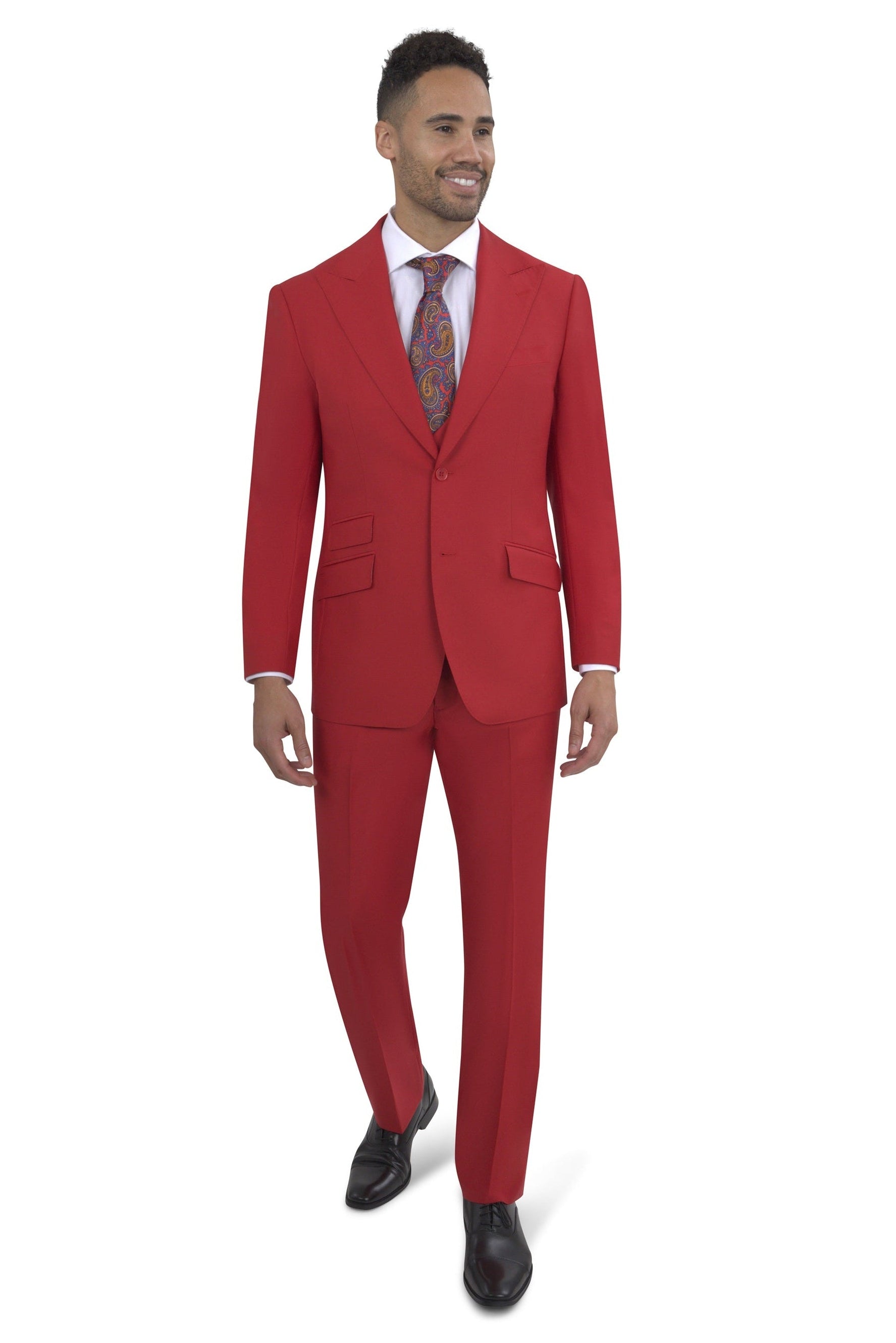 BERGAMO ELEGANT - Red Modern Fit Sut 10153.004 ESSEX