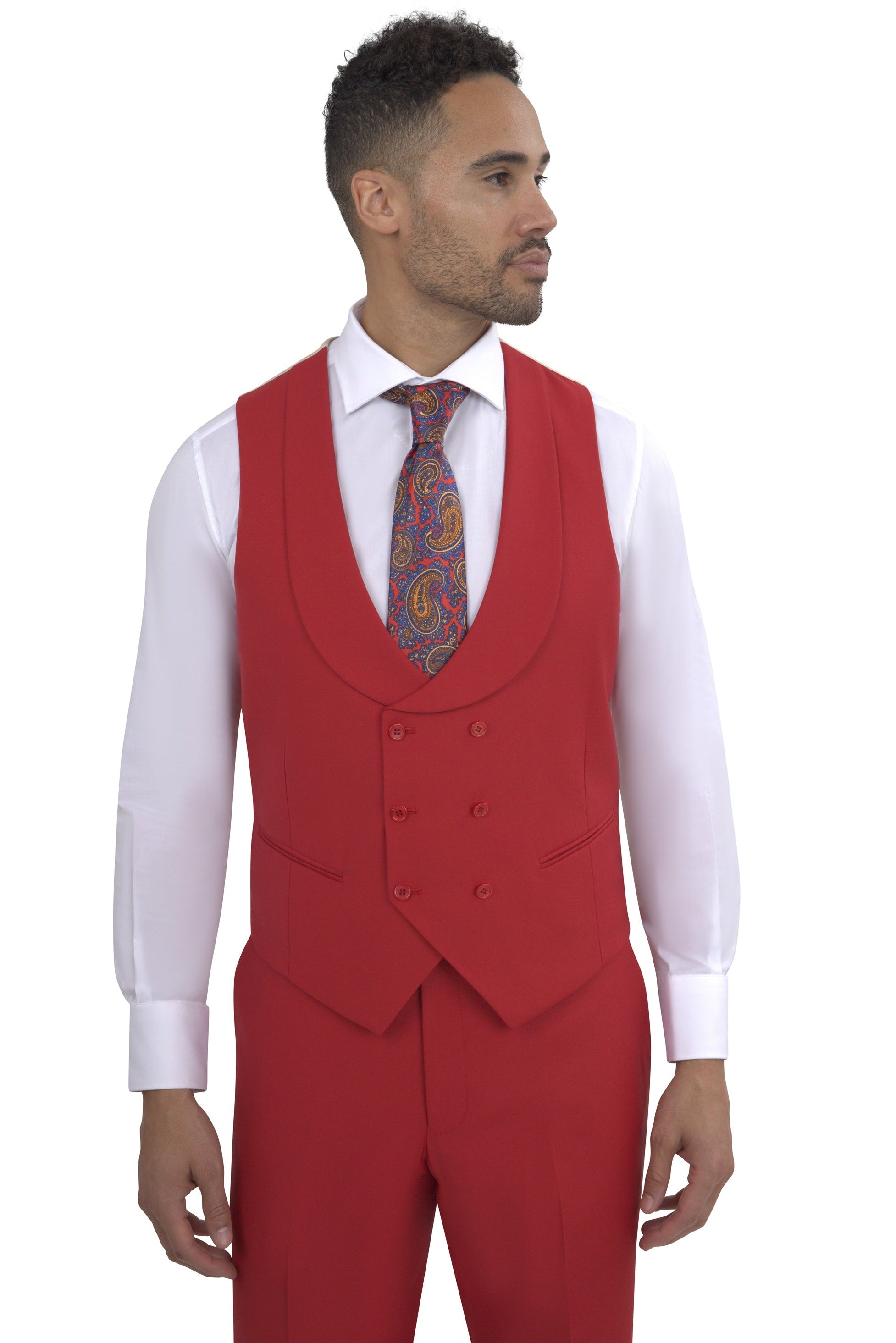BERGAMO ELEGANT - Red Modern Fit Sut 10153.004 ESSEX