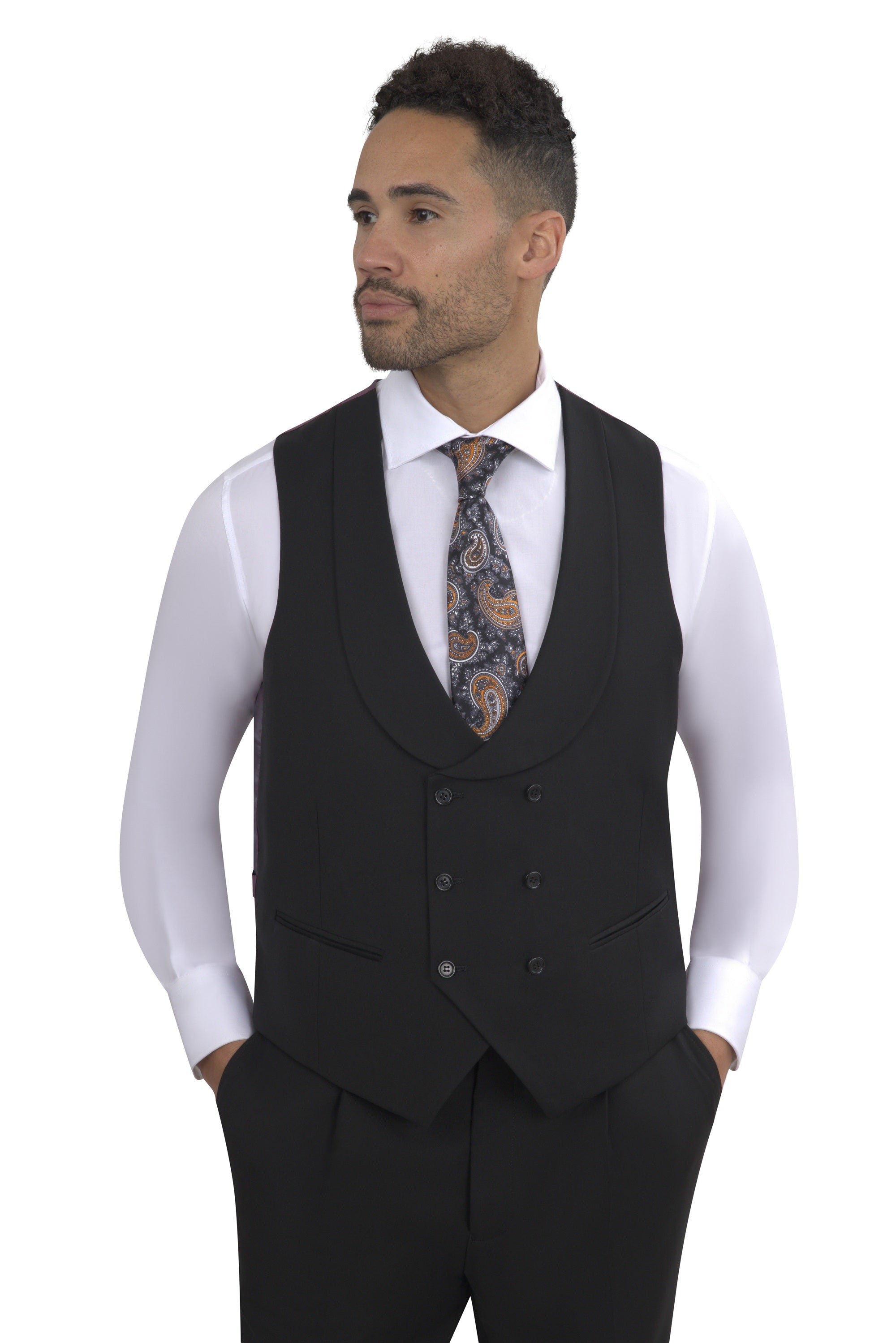BERGAMO ELEGANT - 3 Piece Peak Lapel Suit 10005.001