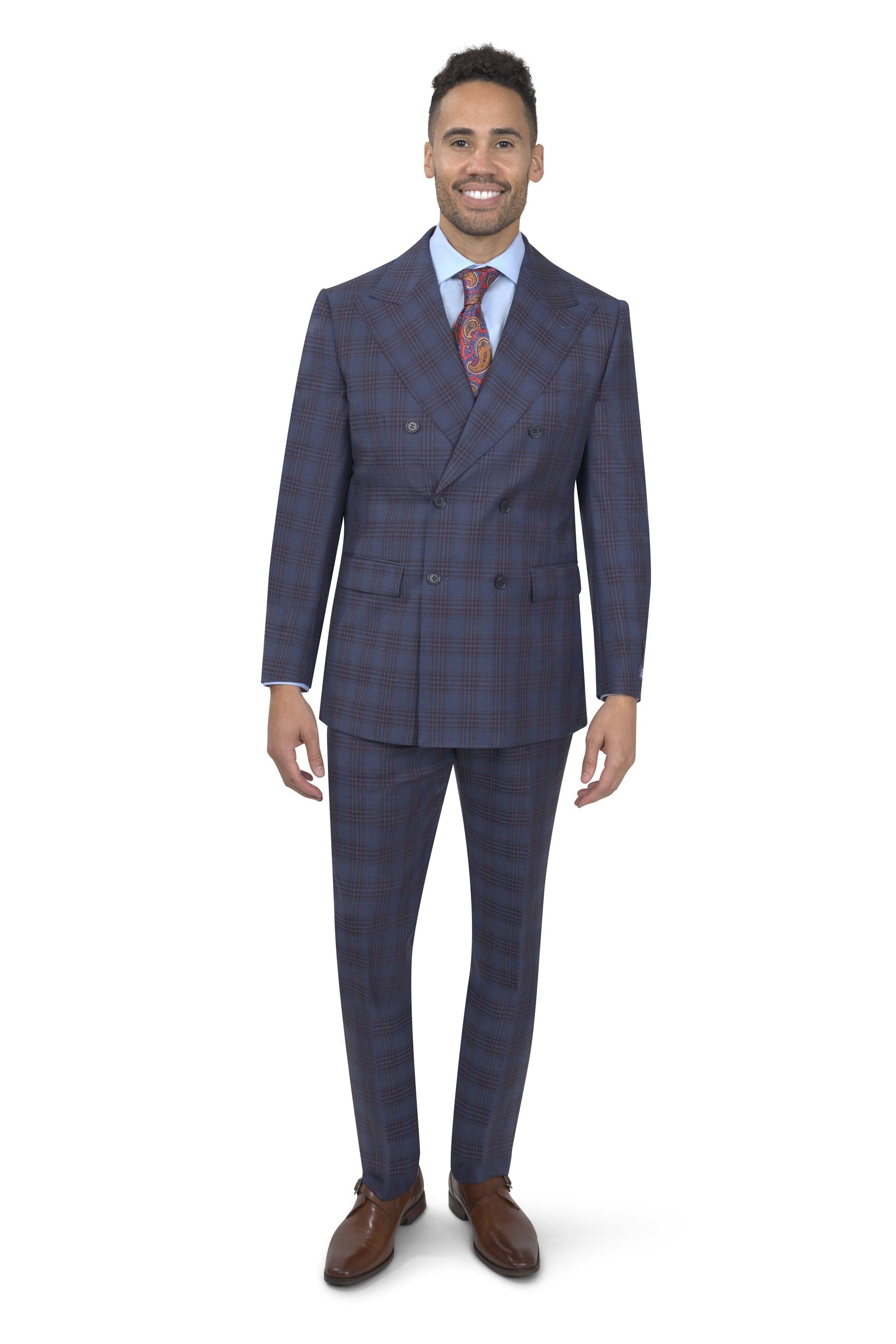 BERGAMO ELEGANT - Fancy Double Breasted Suit - 10005.4266 DB PK
