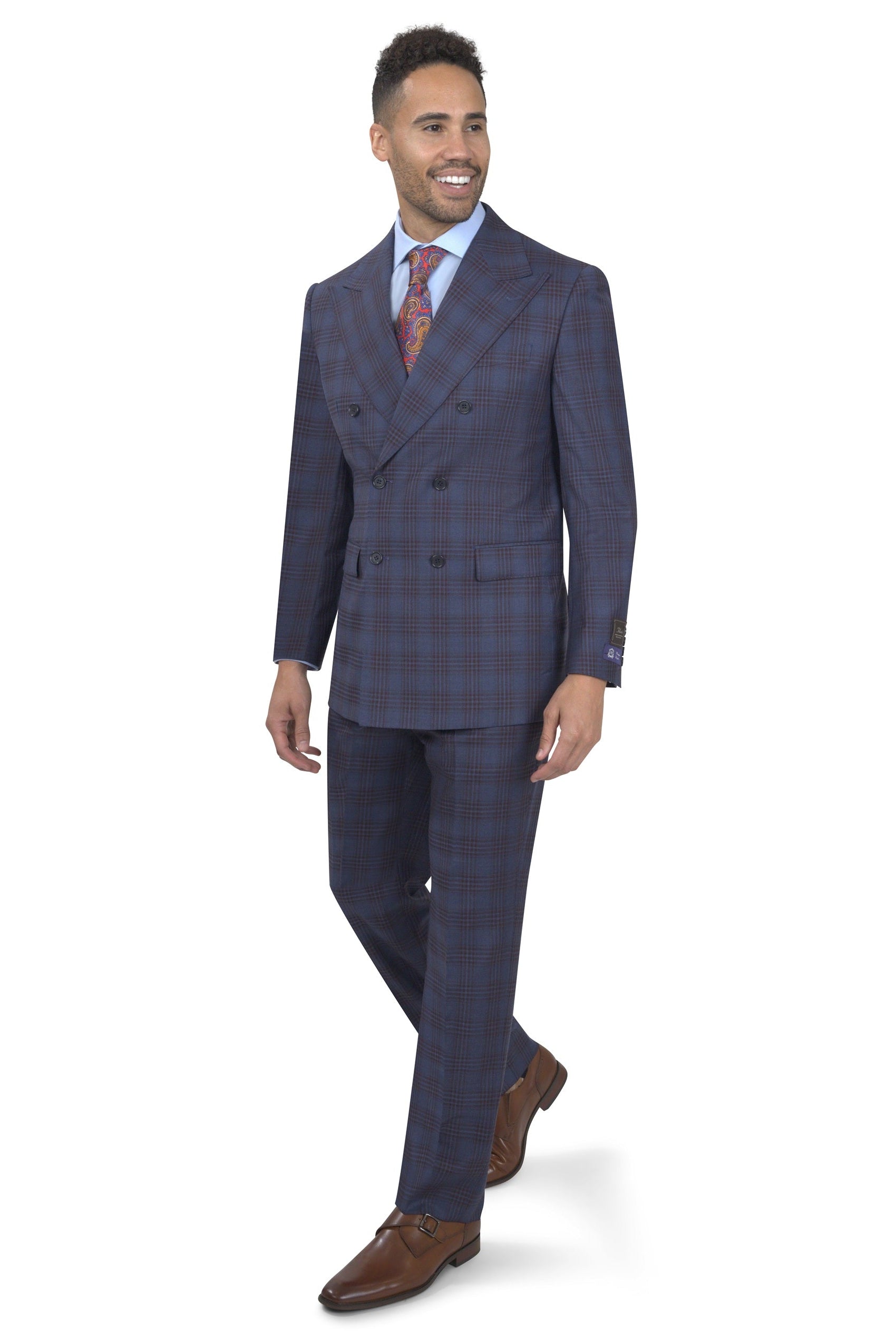 BERGAMO ELEGANT - Fancy Double Breasted Suit - 10005.4266 DB PK