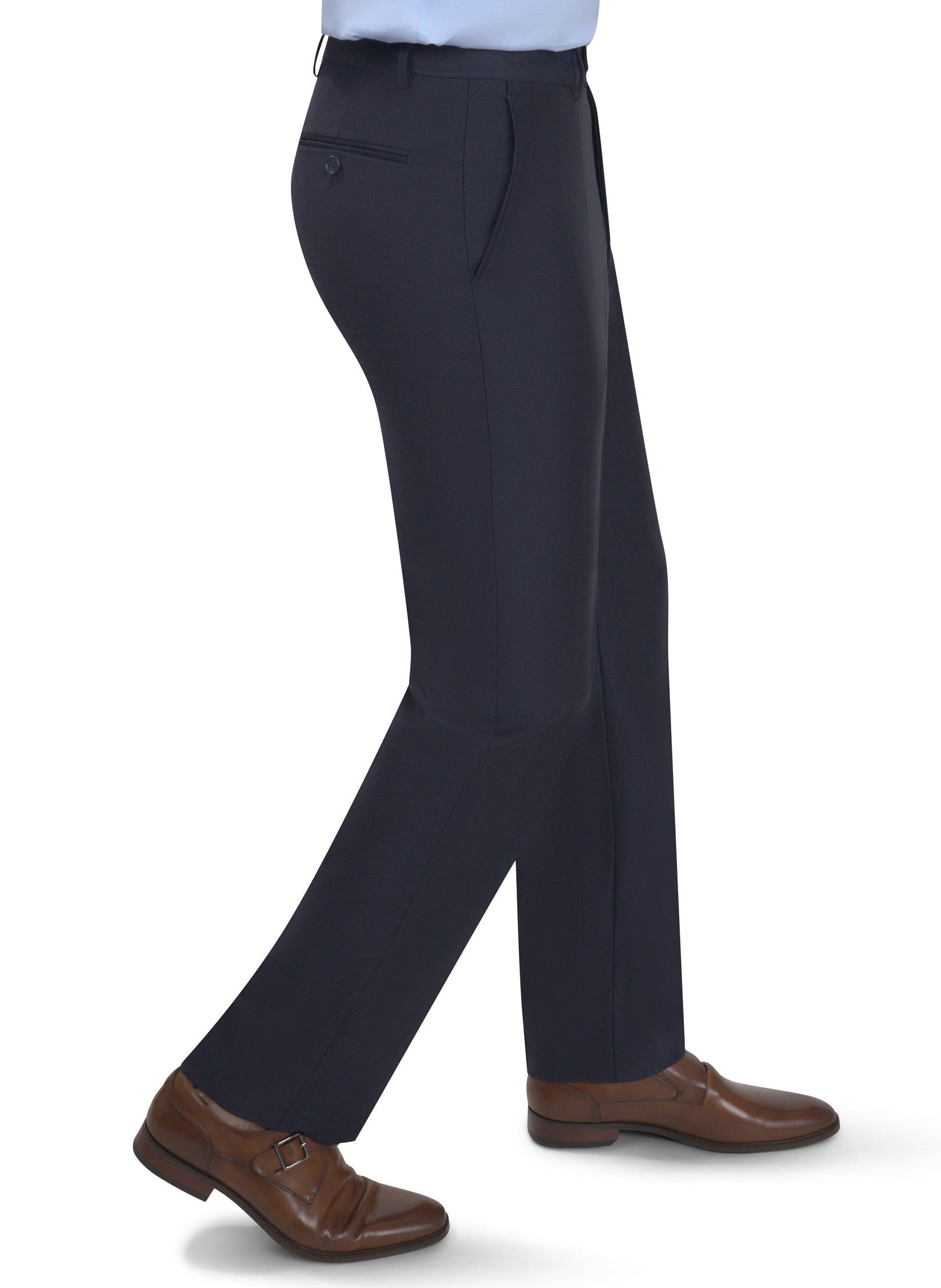 BERGAMO ELEGANT - Wool Double Breasted Navy Suit 10153.004