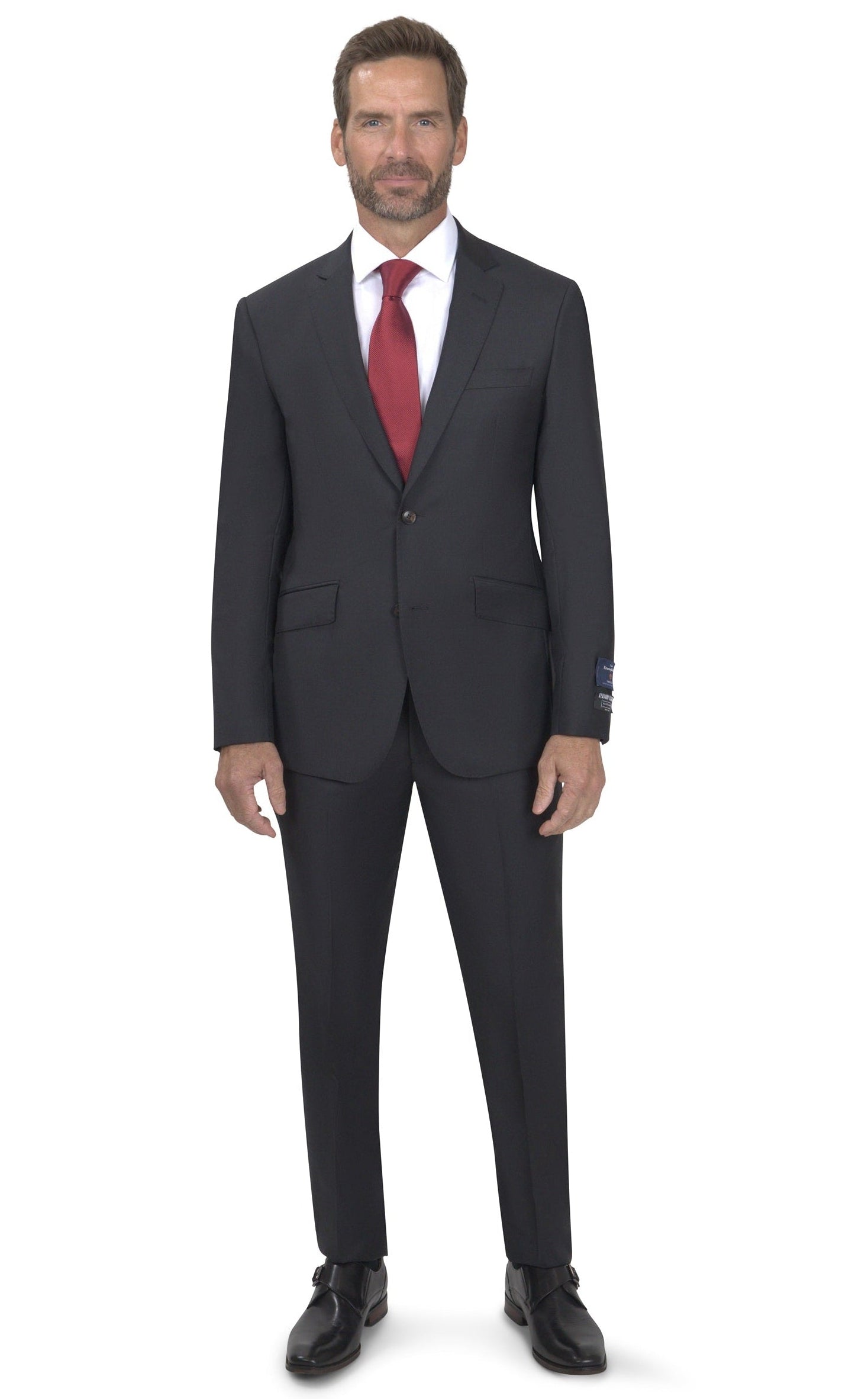 BERGAMO ELEGANT - ZEGNA TRAVELLER Charcoal Slim Suit 1771U001