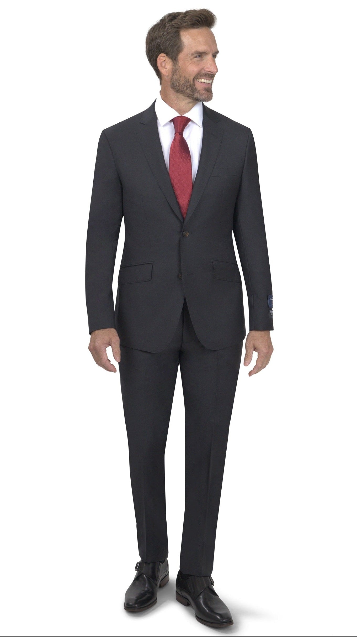 BERGAMO ELEGANT - ZEGNA TRAVELLER Charcoal Slim Suit 1771U001