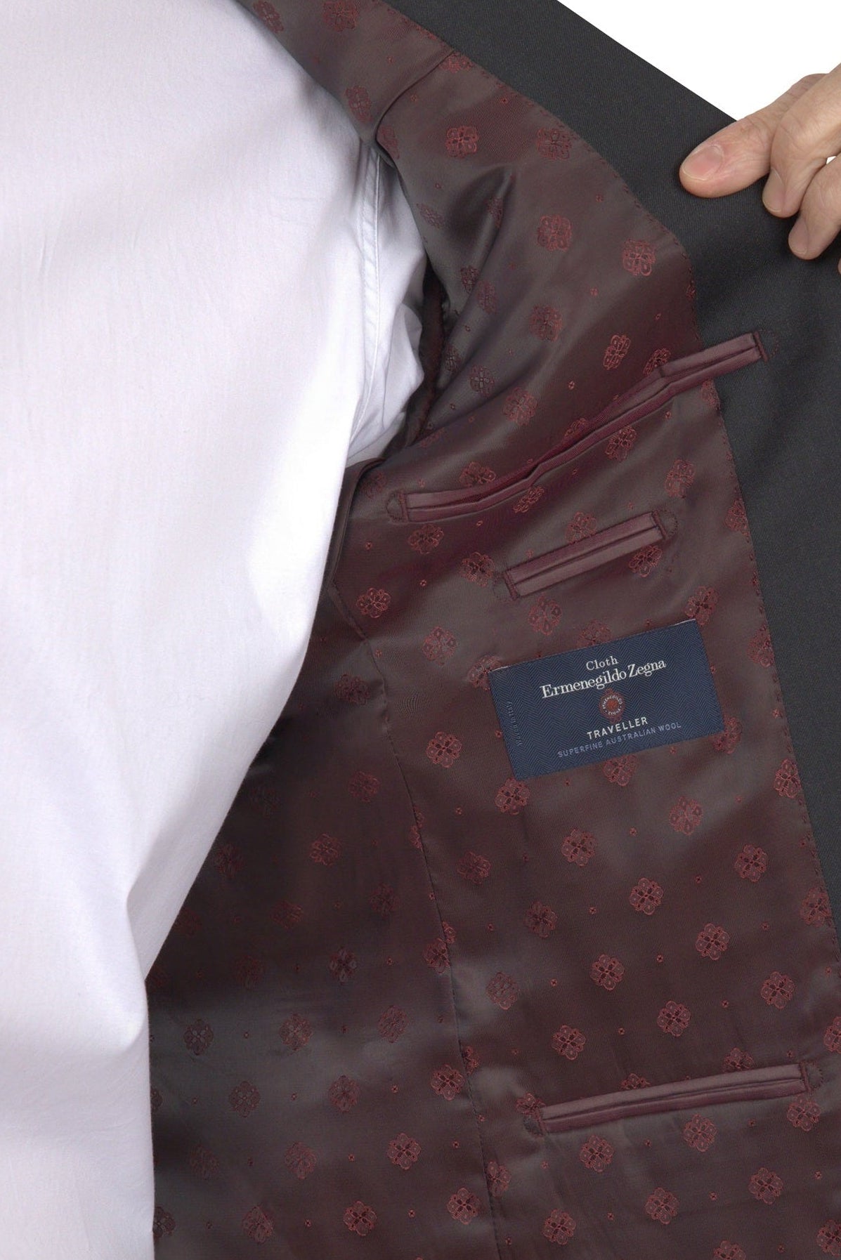 BERGAMO ELEGANT - ZEGNA TRAVELLER Charcoal Slim Suit 1771U001