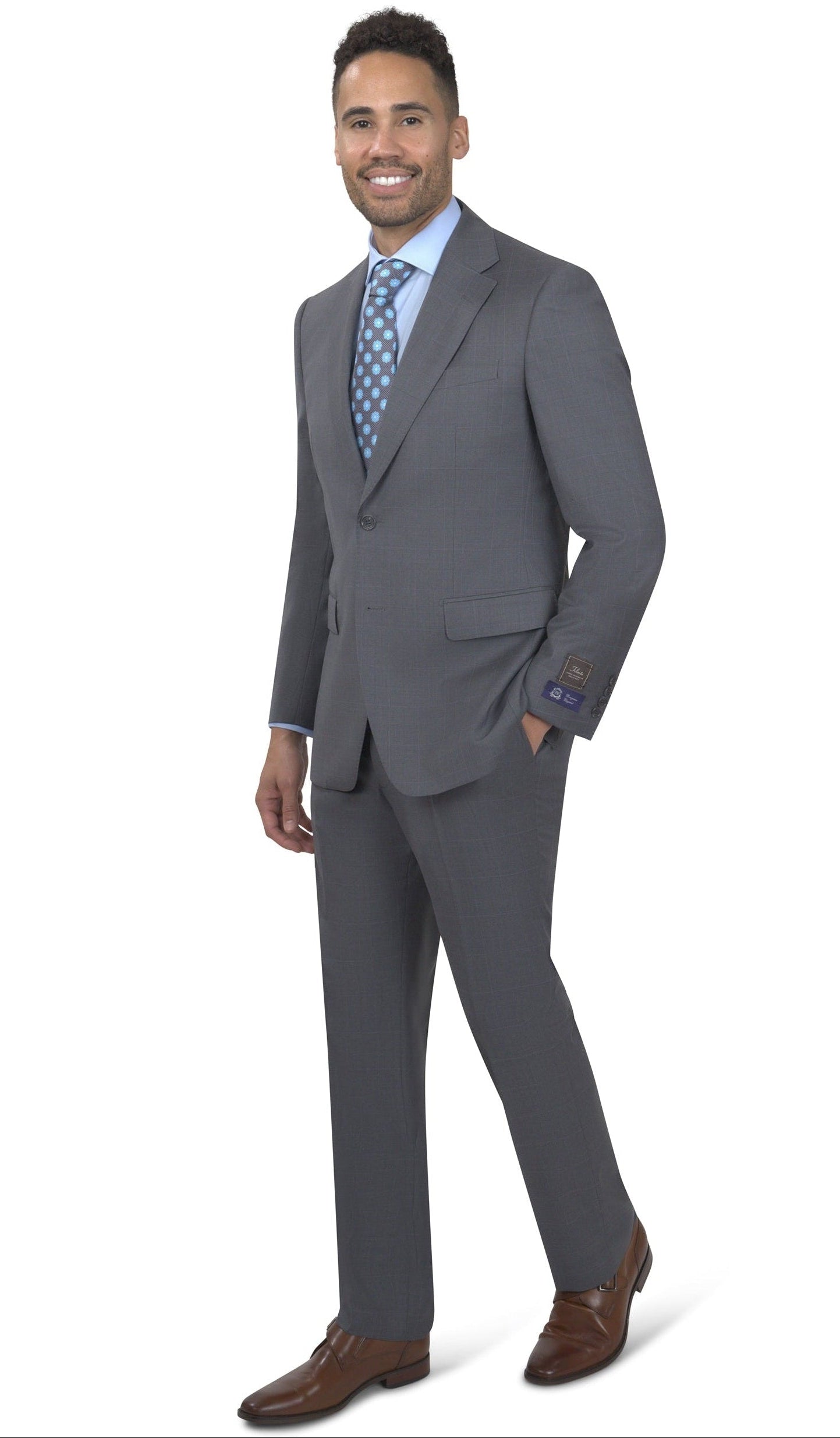 BERGAMO ELEGANT - Grey Wool Suit 10015.2