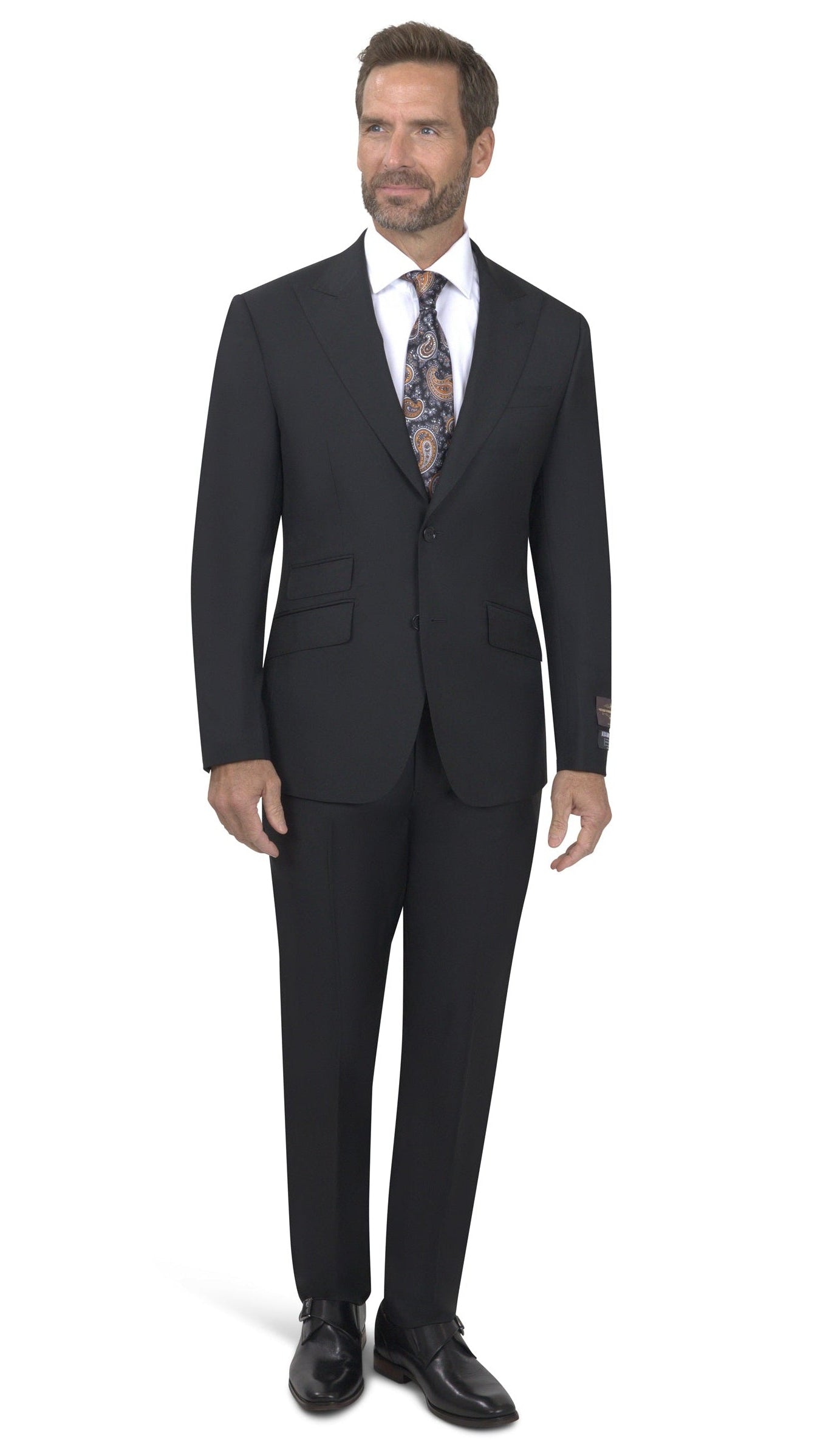 BERGAMO ELEGANT - Vitale Barbaris Charcoal Grey Suit 886.601
