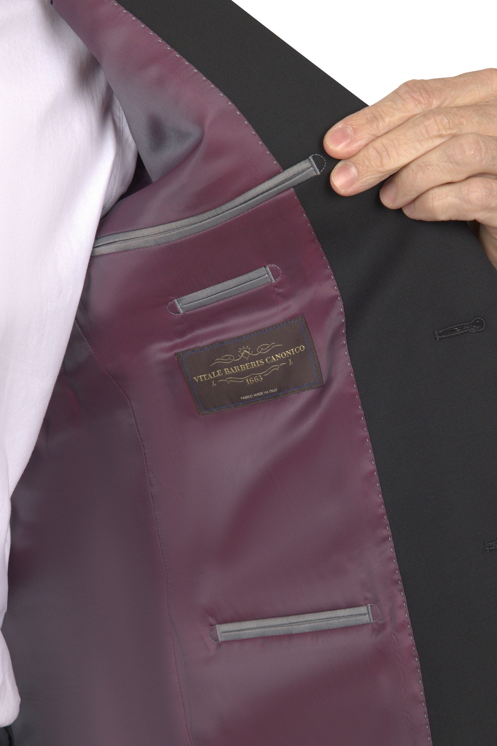 BERGAMO ELEGANT - Vitale Barbaris Charcoal Grey Suit 886.601