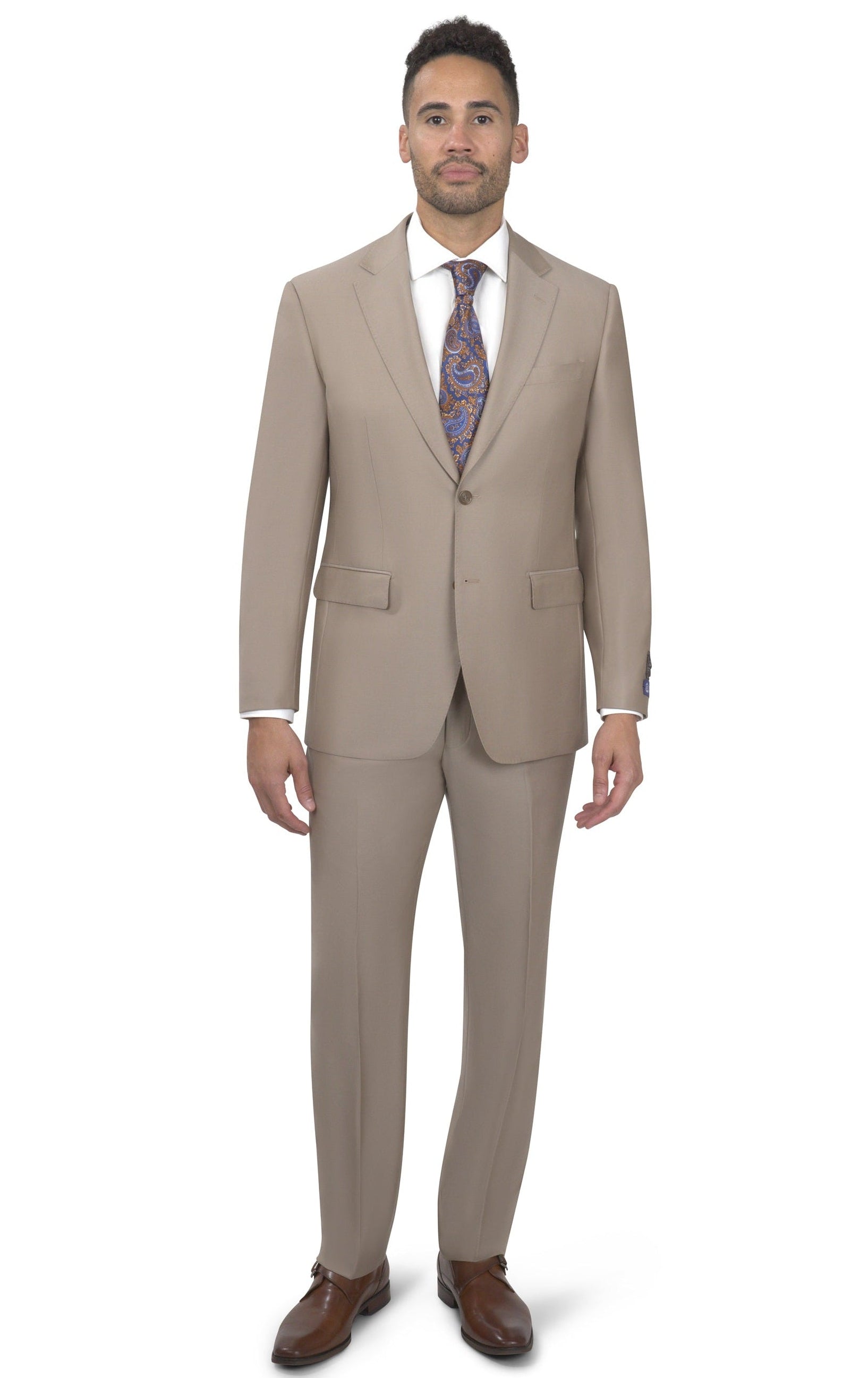 BERGAMO ELEGANT - Taupe Wool Suit 10153.004