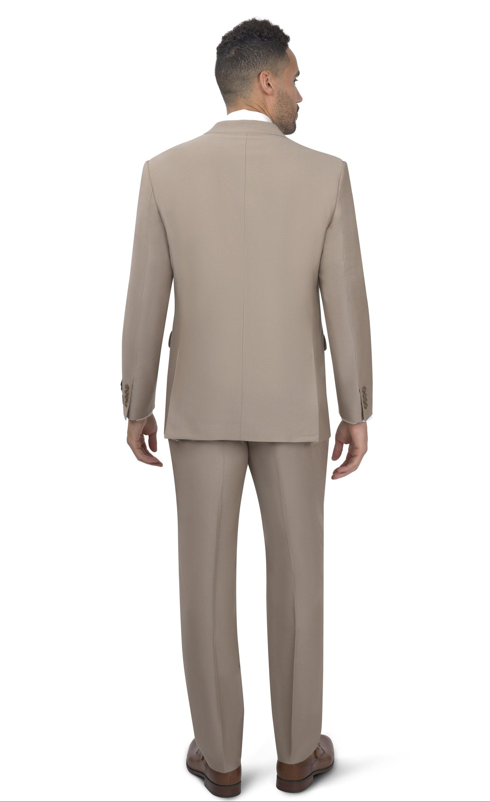 BERGAMO ELEGANT - Taupe Wool Suit 10153.004