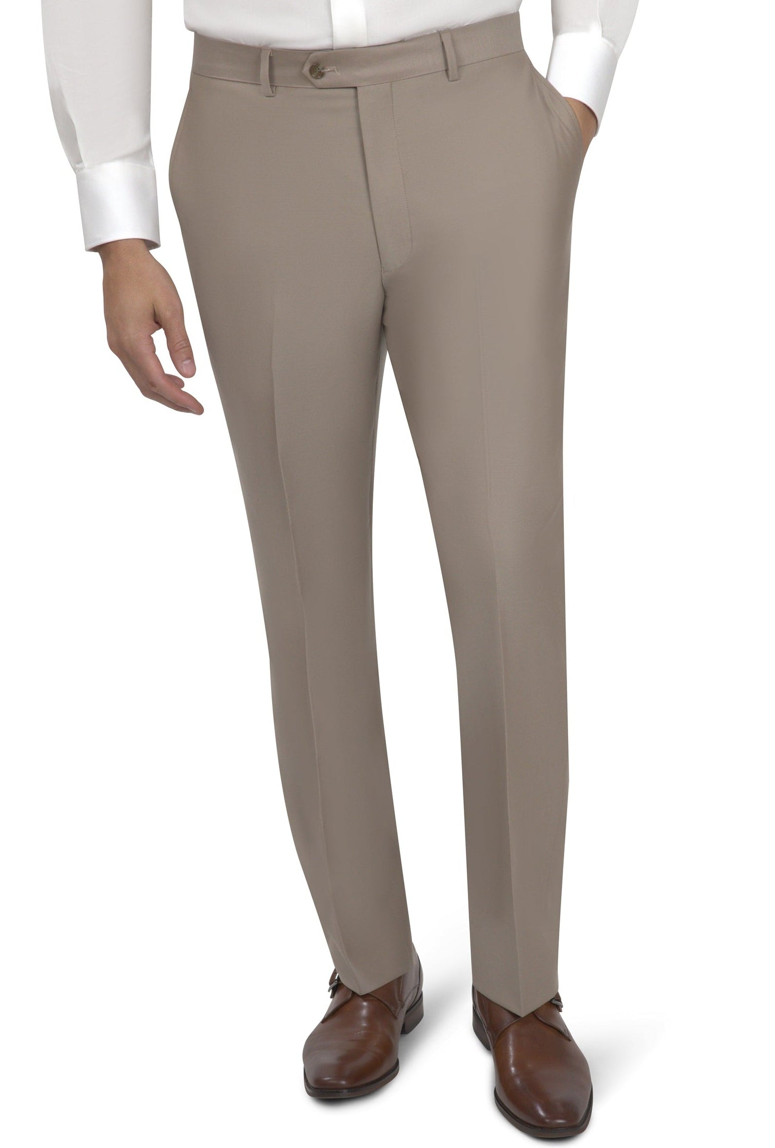 BERGAMO ELEGANT - Taupe Wool Suit 10153.004
