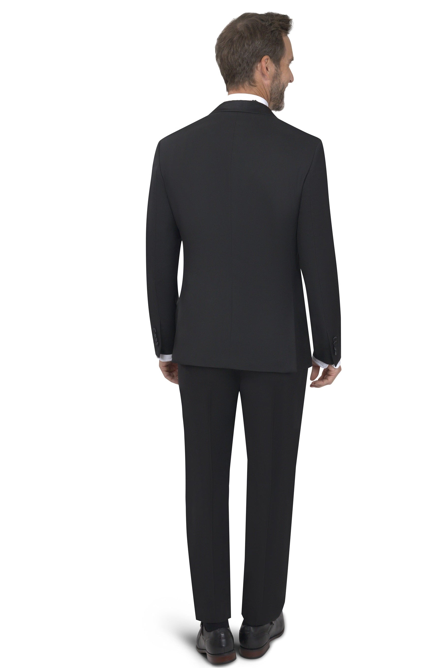 BERGAMO ELEGANT - Slim Fit Wool Black Tuxedo 10005.001