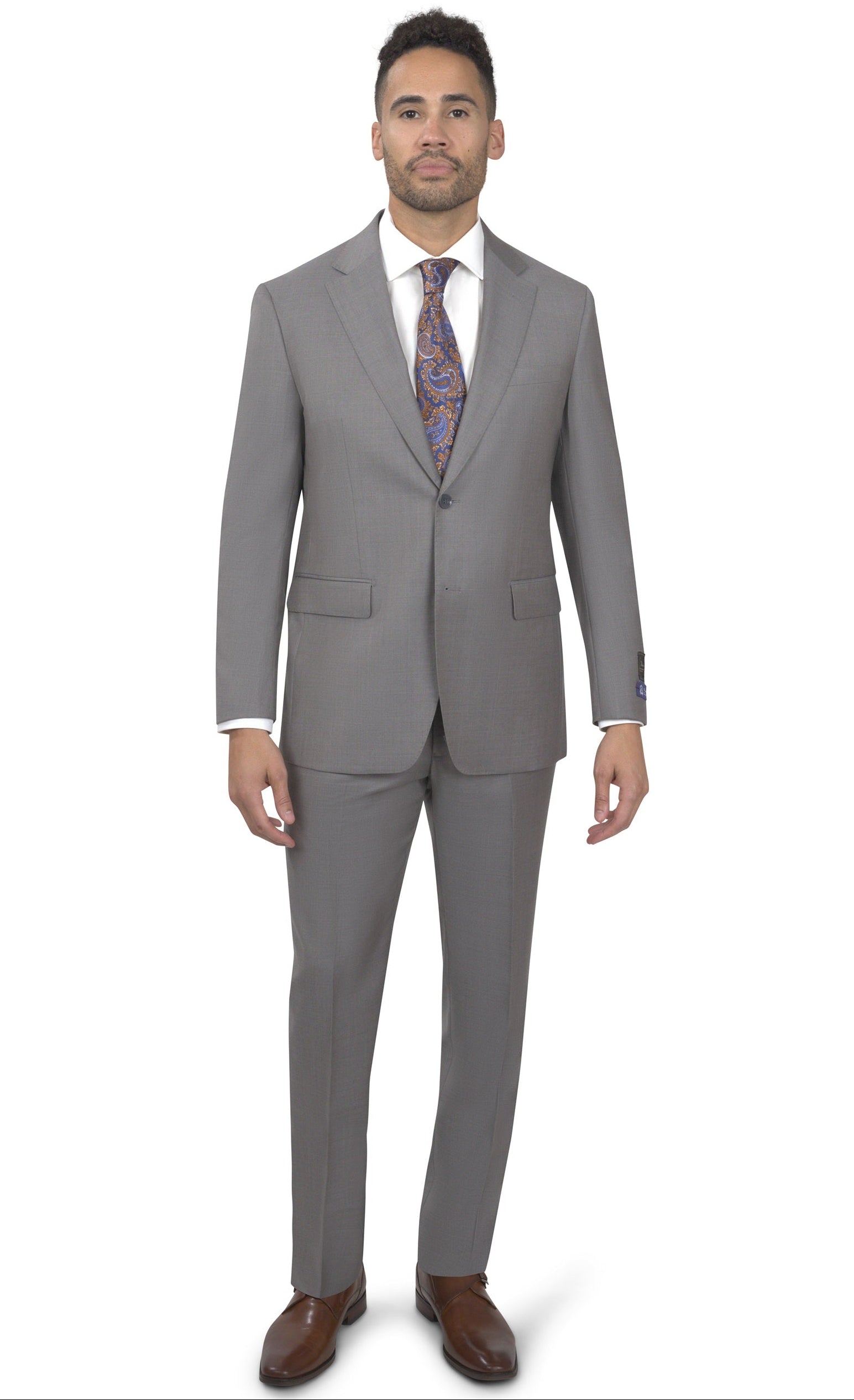 BERGAMO ELEGANT - Taupe Wool Suit 10005.001