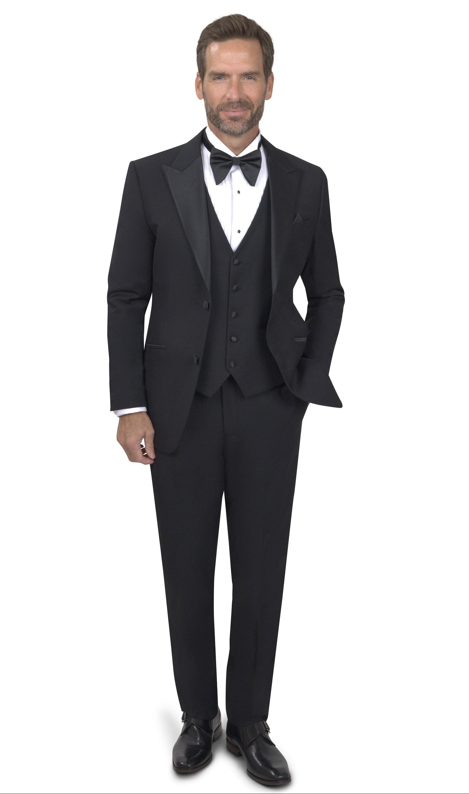 BERGAMO ELEGANT - A6732 Vested Peak Lapel Tuxedo