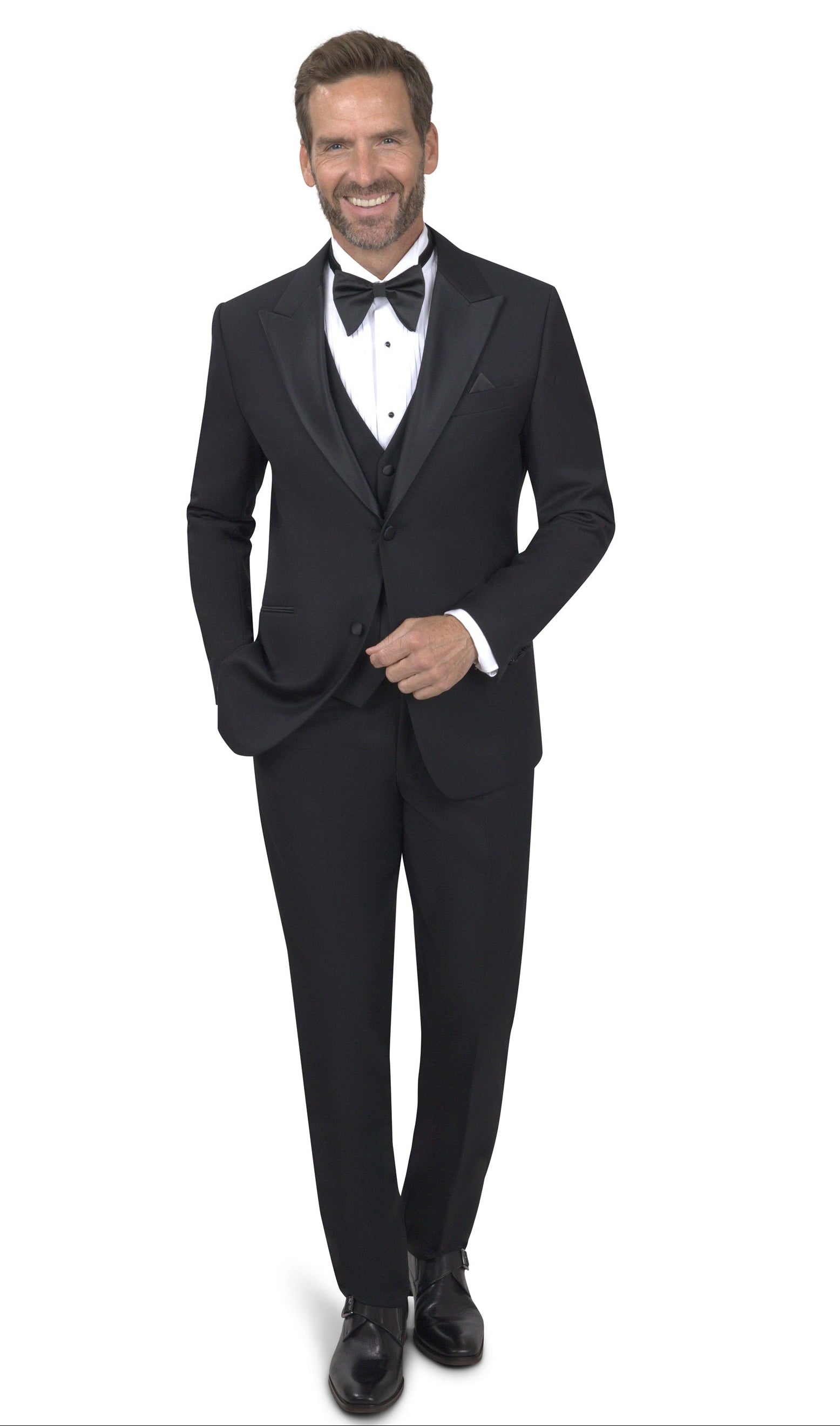 BERGAMO ELEGANT - A6732 Vested Peak Lapel Tuxedo