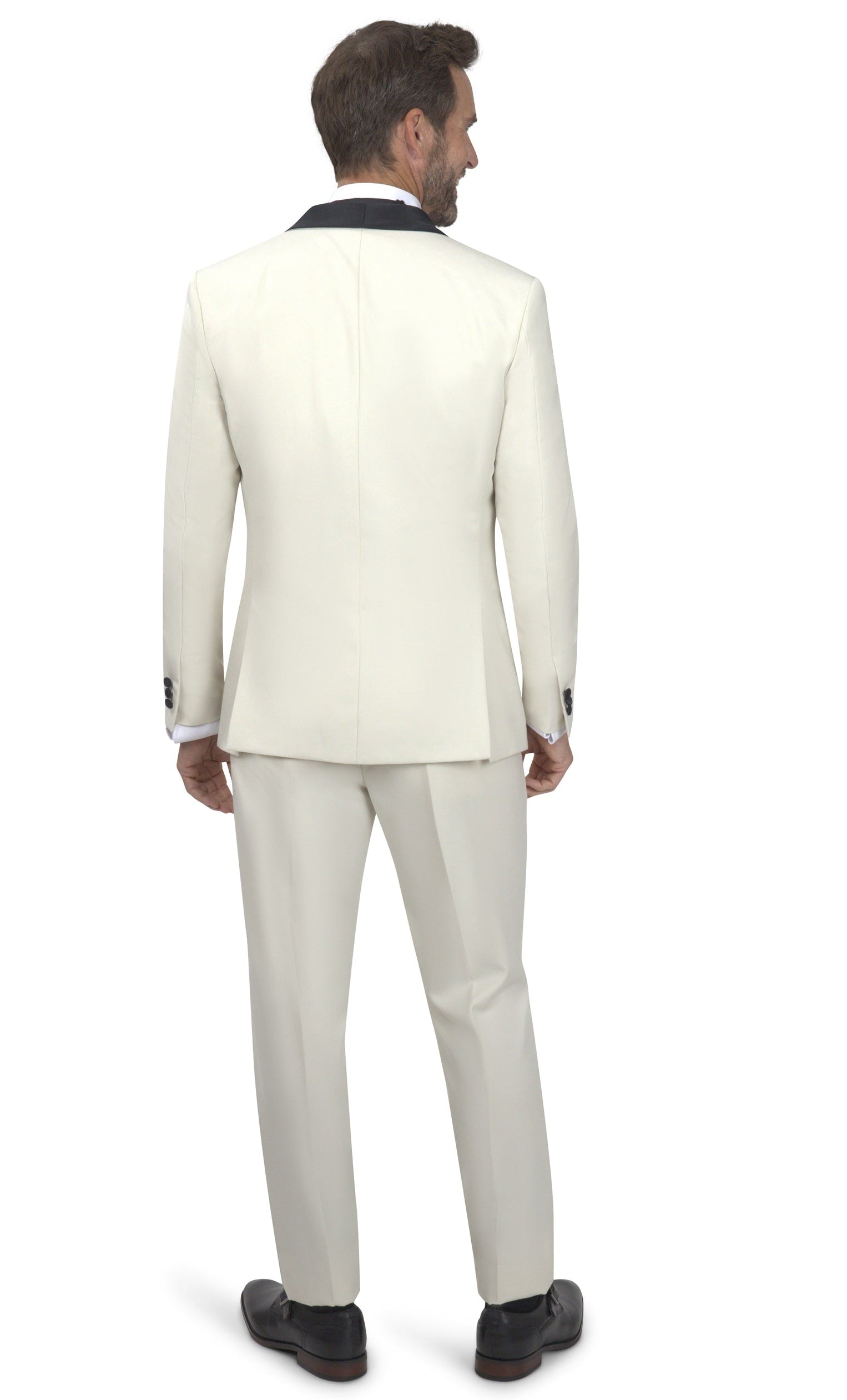 BERGAMO ELEGANT - BONE TUXEDO A6732 3PC