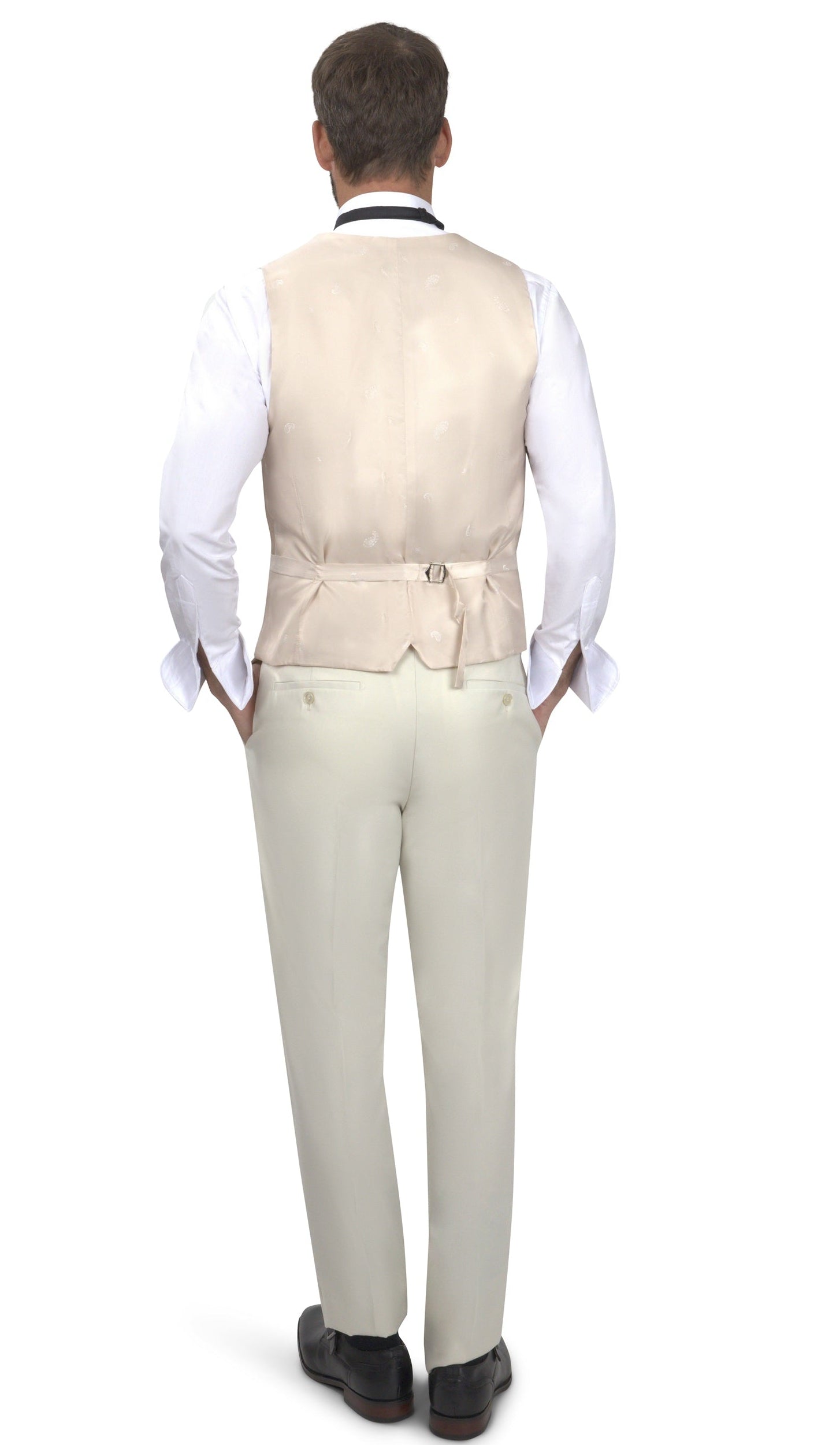 BERGAMO ELEGANT - BONE TUXEDO A6732 3PC