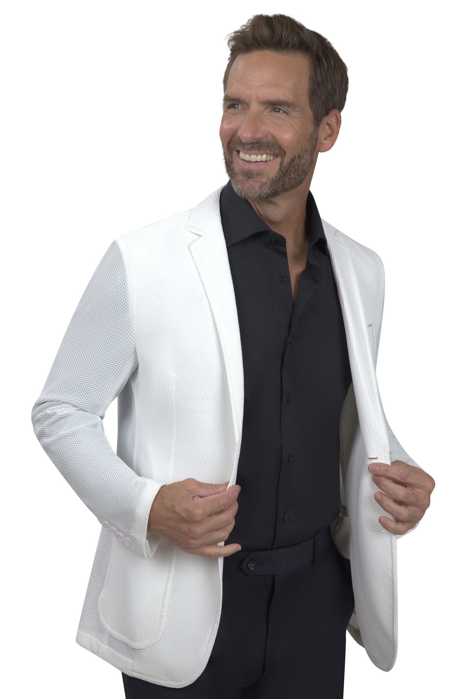 BERGAMO ELEGANT - Stretch Jacket White 6609500