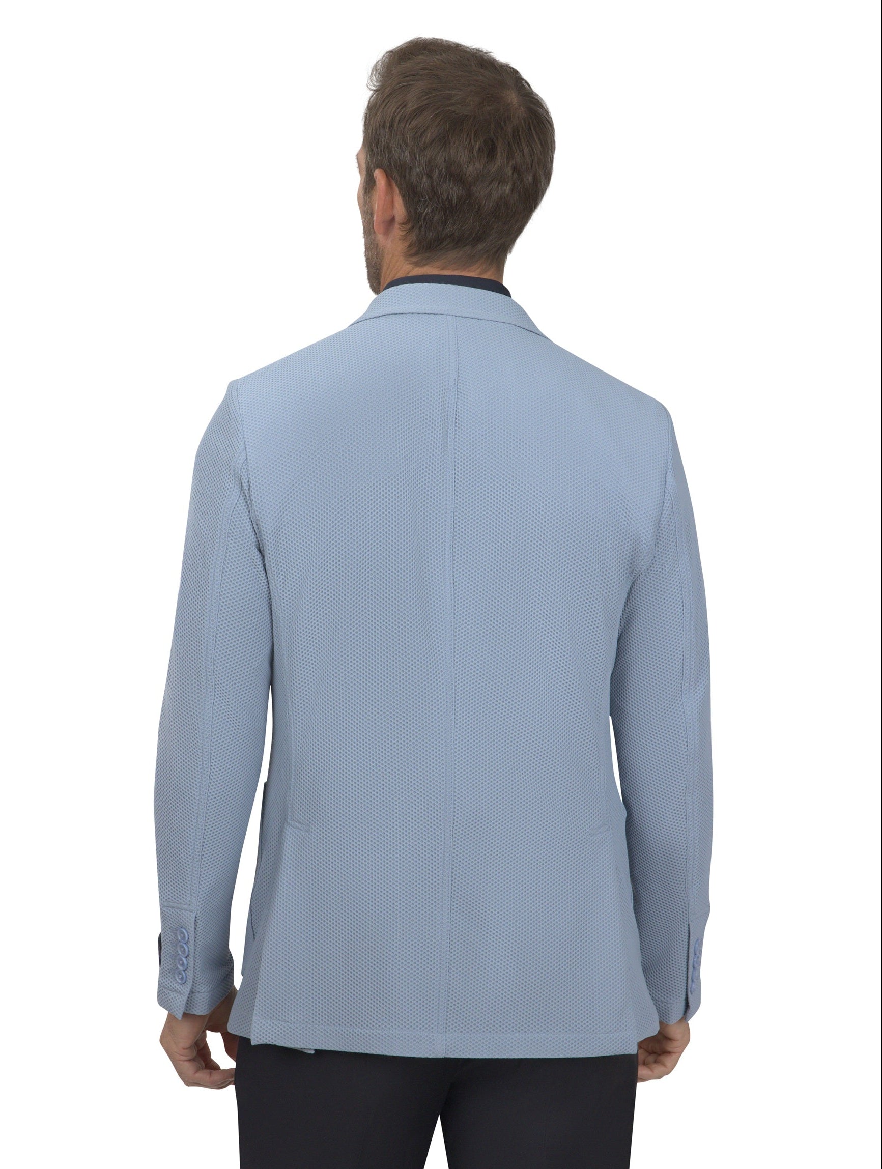BERGAMO ELEGANT - Stretch Sport Coat - Light Blue