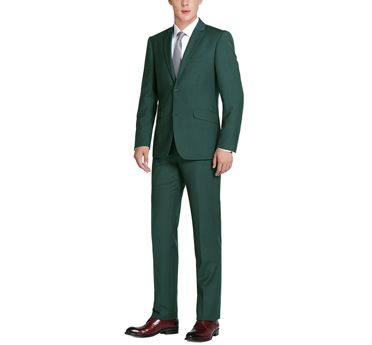 Renoir 201-9 Men's 2-Piece Single Breasted Notch Lapel Modern Fit Suit