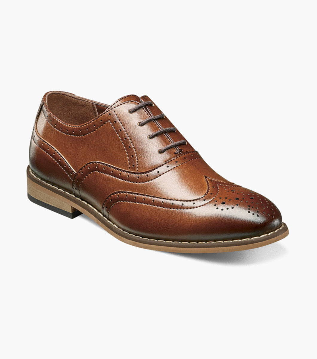 BOYS DUNBAR  Wingtip Oxford - Cognac