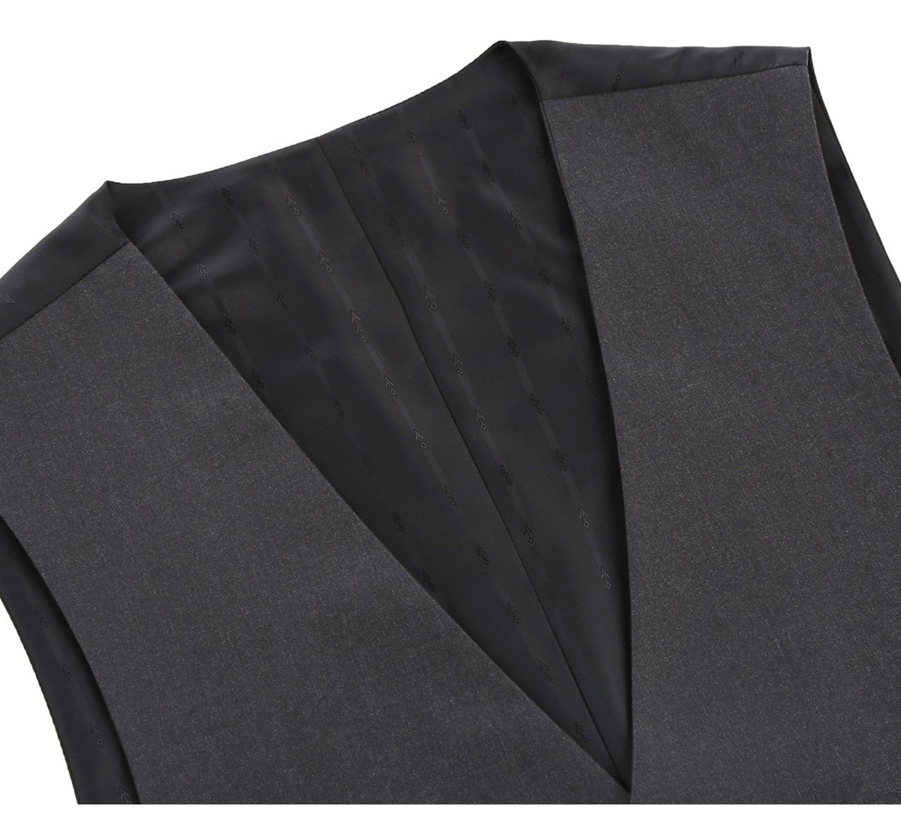 Renoir 202-1 Men's Classic Fit Suit Separate Vest - Charcoal