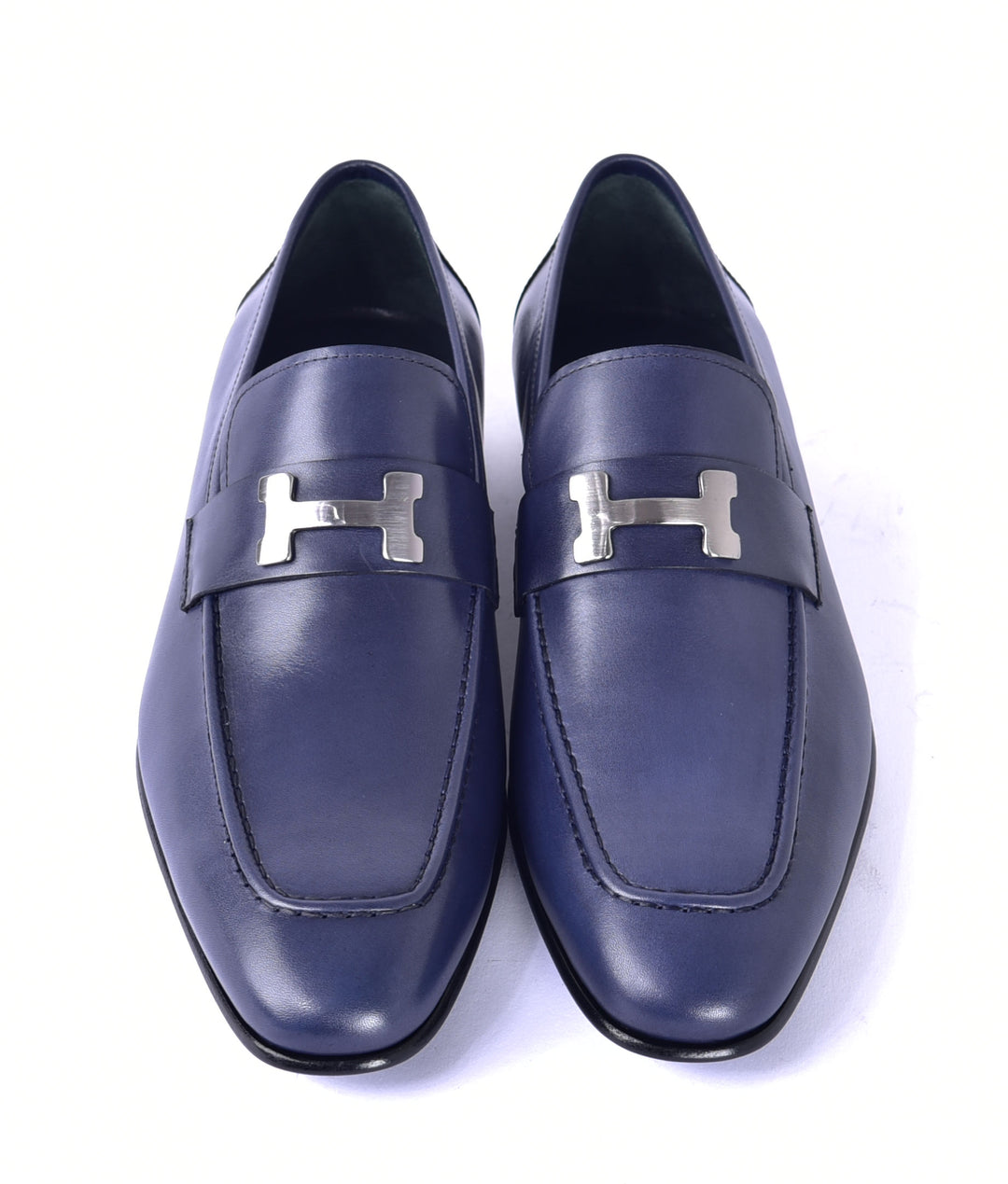 Corrente 5760 Burnished Calfskin Loafer - Navy