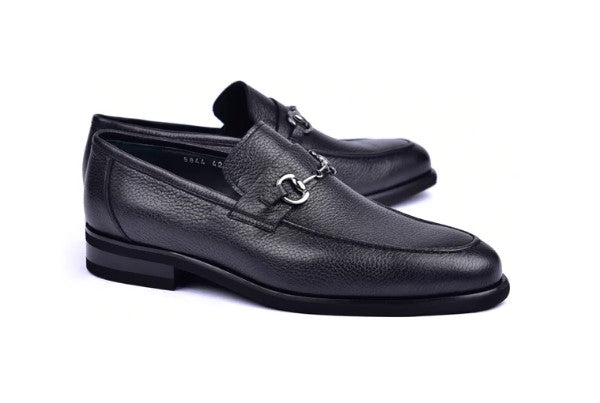 Corrente 5844 Supple Deerskin slip-on Loafer - Black display picture 2