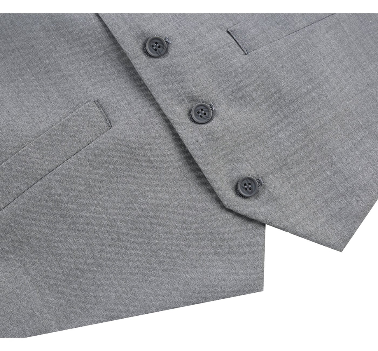 Renoir 202-2 Men's Classic Fit Suit Separate Vest - Grey