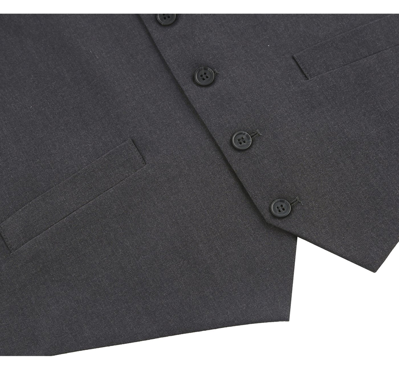 Renoir 202-1 Men's Classic Fit Suit Separate Vest - Charcoal